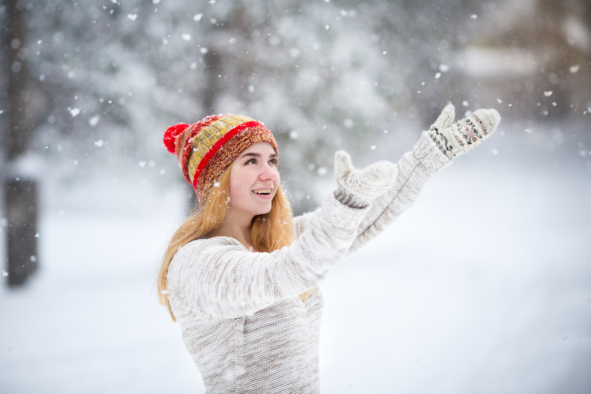 Canon EOS 6D sample photo. First snow photography