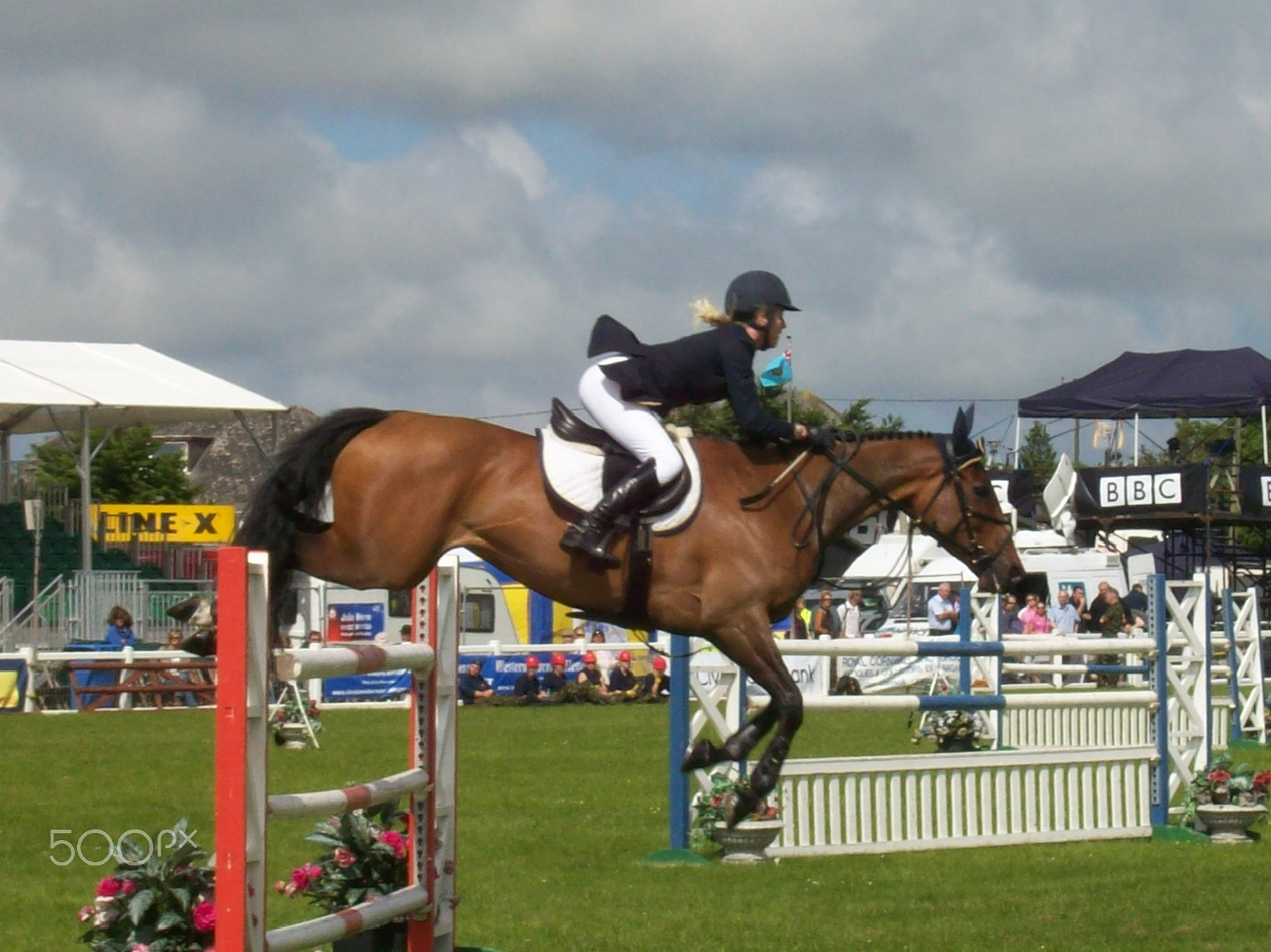 Kodak EASYSHARE C613 ZOOM DIGITAL CAMERA sample photo. Show jumping. photography