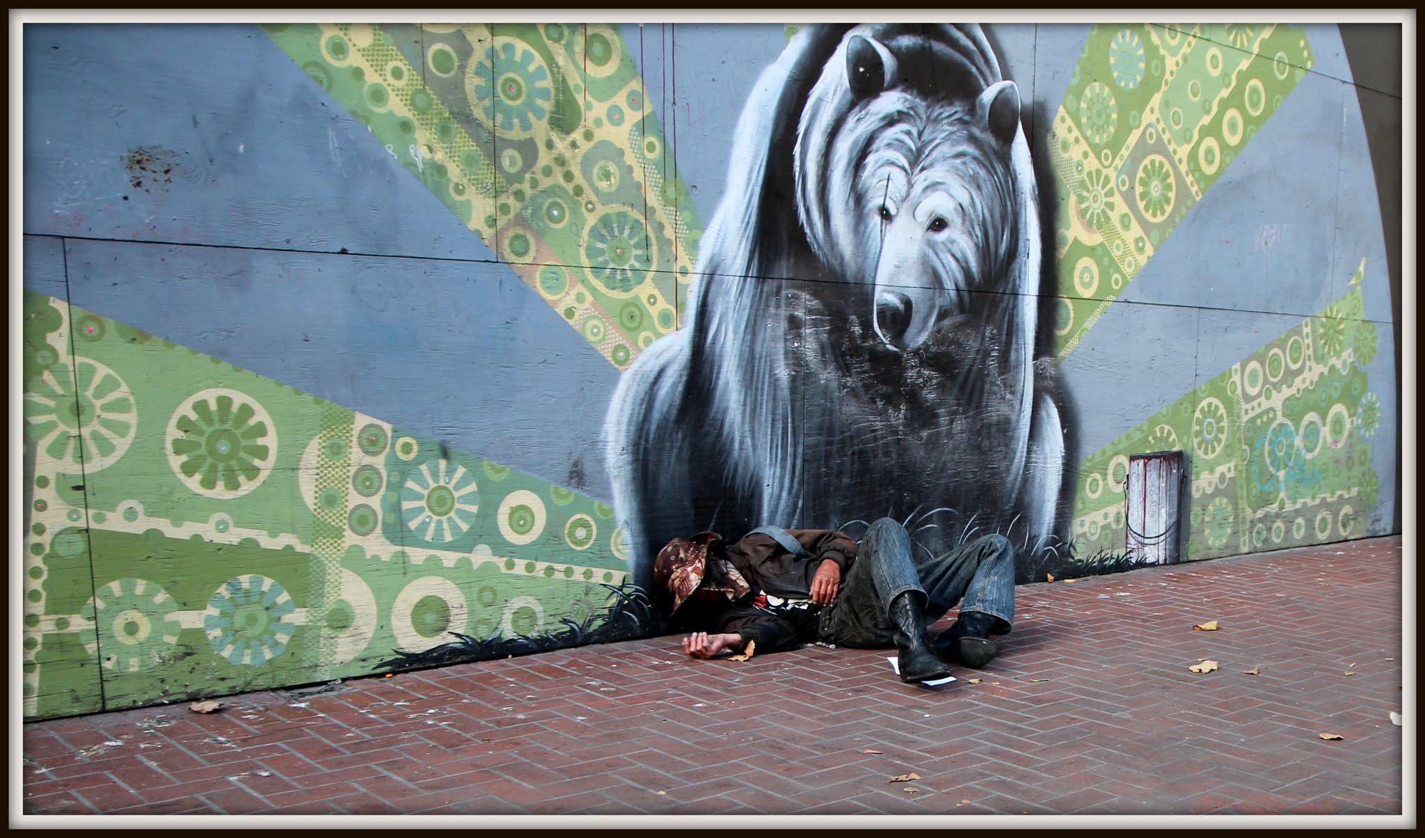 Sigma 17-70mm F2.8-4 DC Macro OS HSM sample photo. The bear and the homeless photography