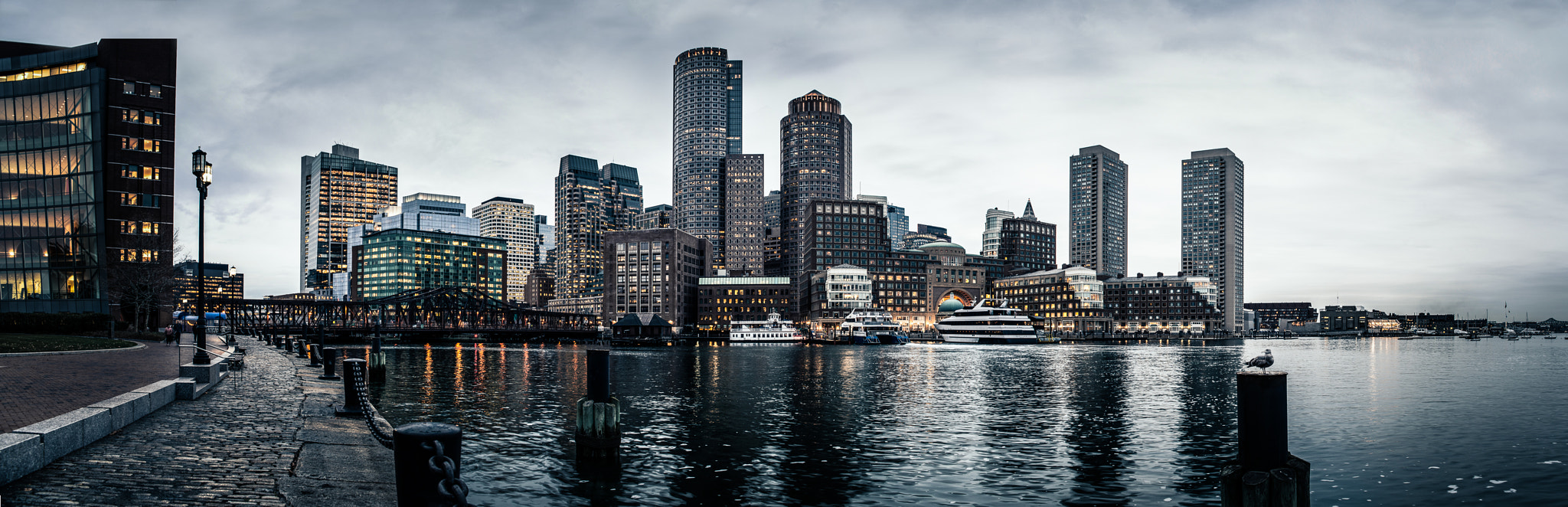 Nikon D800 + Sigma 24-70mm F2.8 EX DG HSM sample photo. Boston harbor photography