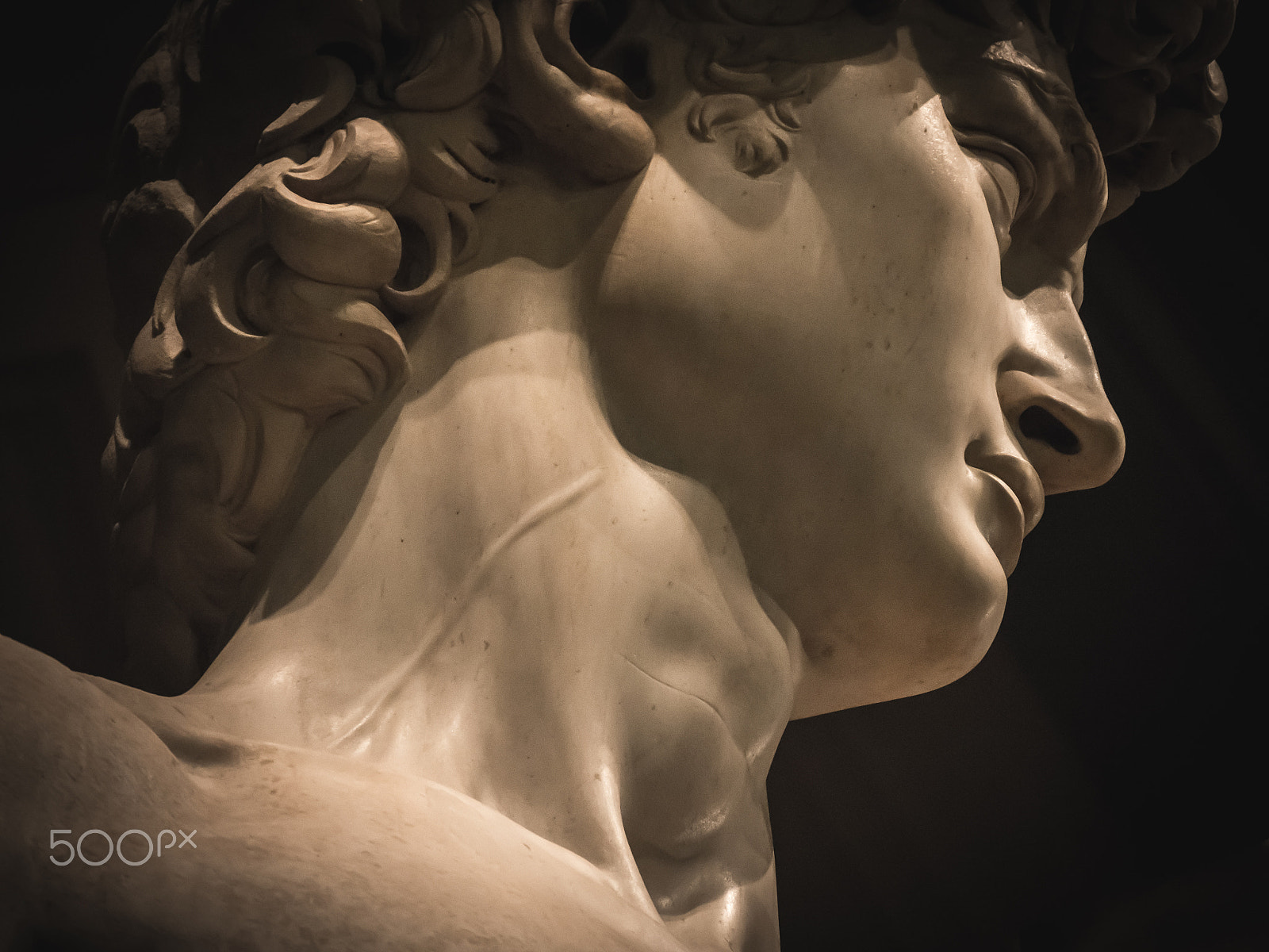Panasonic Lumix DMC-GH3 sample photo. David by michelangelo neck vein detail photography