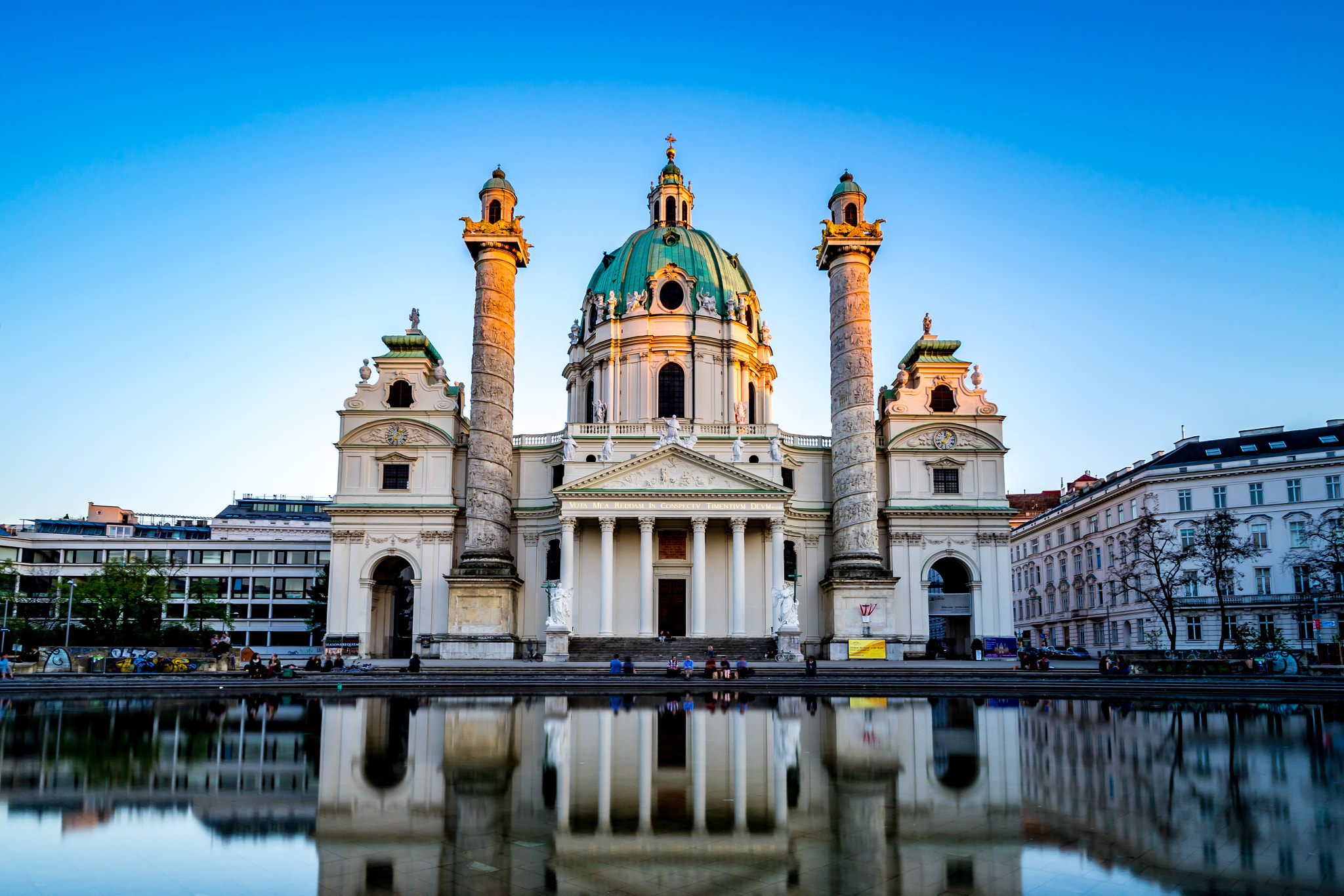 ZEISS Batis 18mm F2.8 sample photo. Karlskirche photography