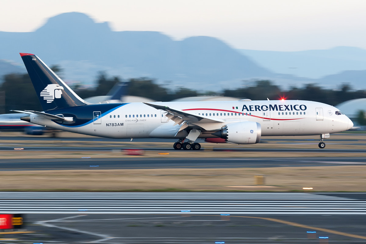 Canon EOS-1D Mark III + Canon EF 100-400mm F4.5-5.6L IS USM sample photo. Aeromexico boeing 787-8 n783am mmmx 29mar17 photography