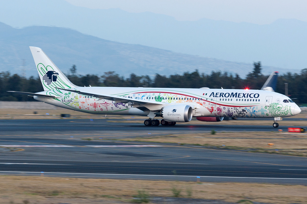 Canon EF 100-400mm F4.5-5.6L IS USM sample photo. Aeromexico boeing 787-9 xa-adl mmmx 29mar17 photography