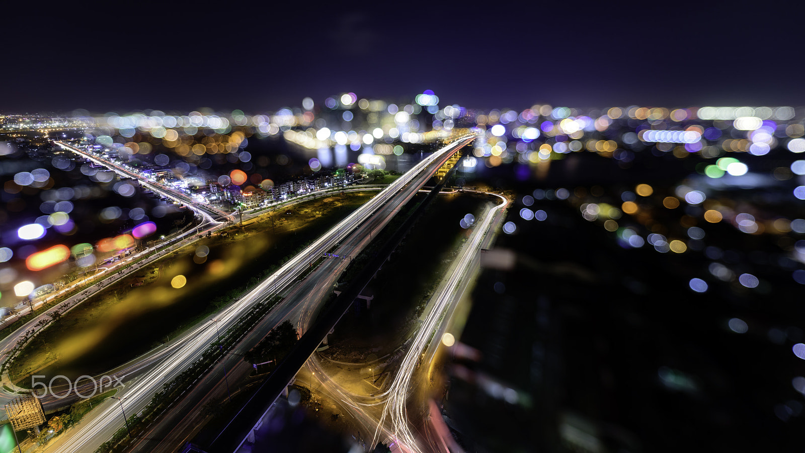 Nikon D750 sample photo. Sai gon bridge with bokeh photography