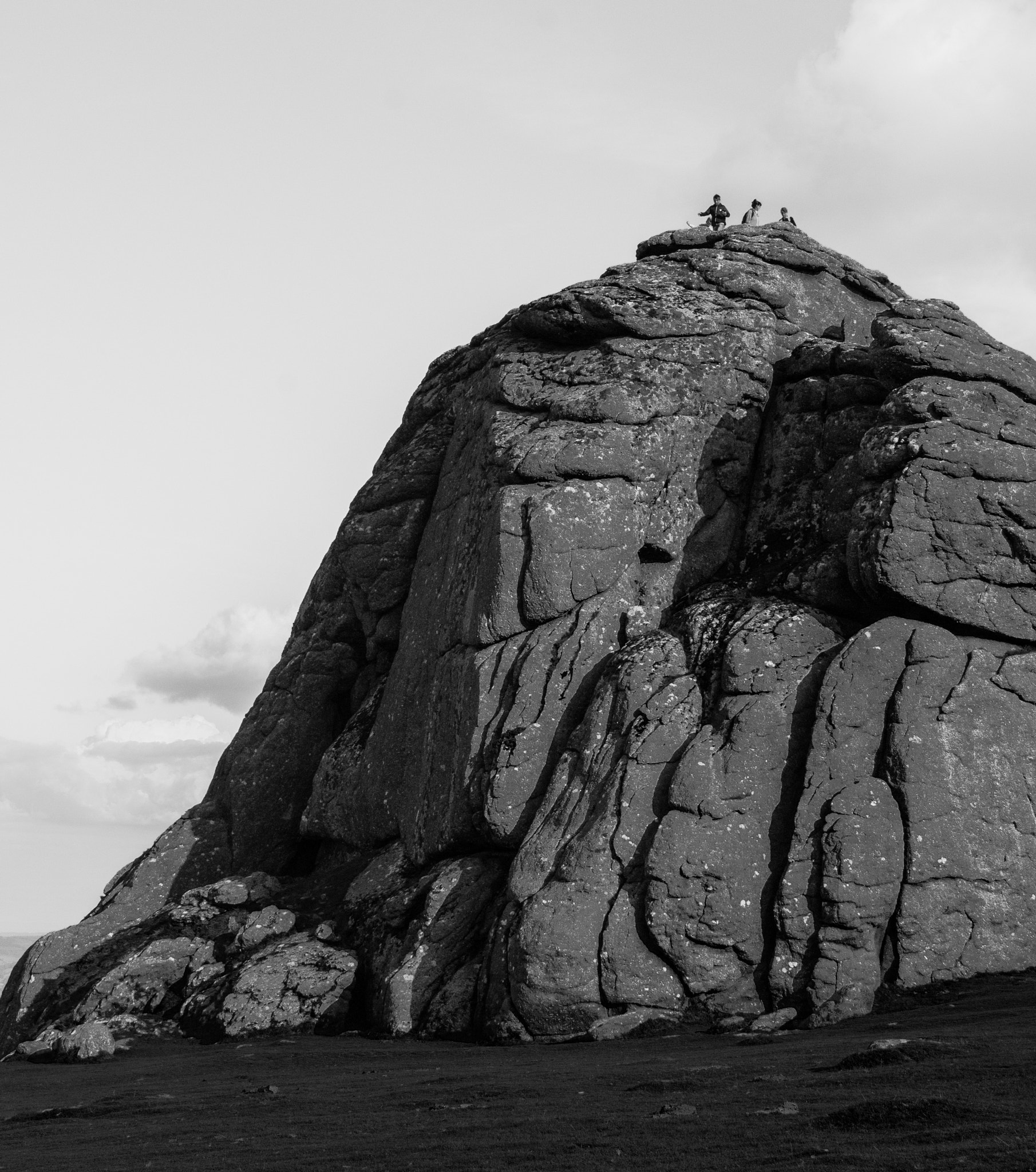 Sony SLT-A33 sample photo. Haytor bw photography