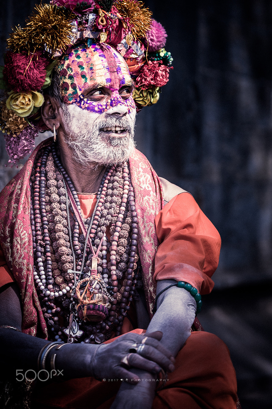 Canon EOS 5DS R sample photo. Kathmandu saddhu 《谁于争艳》 photography