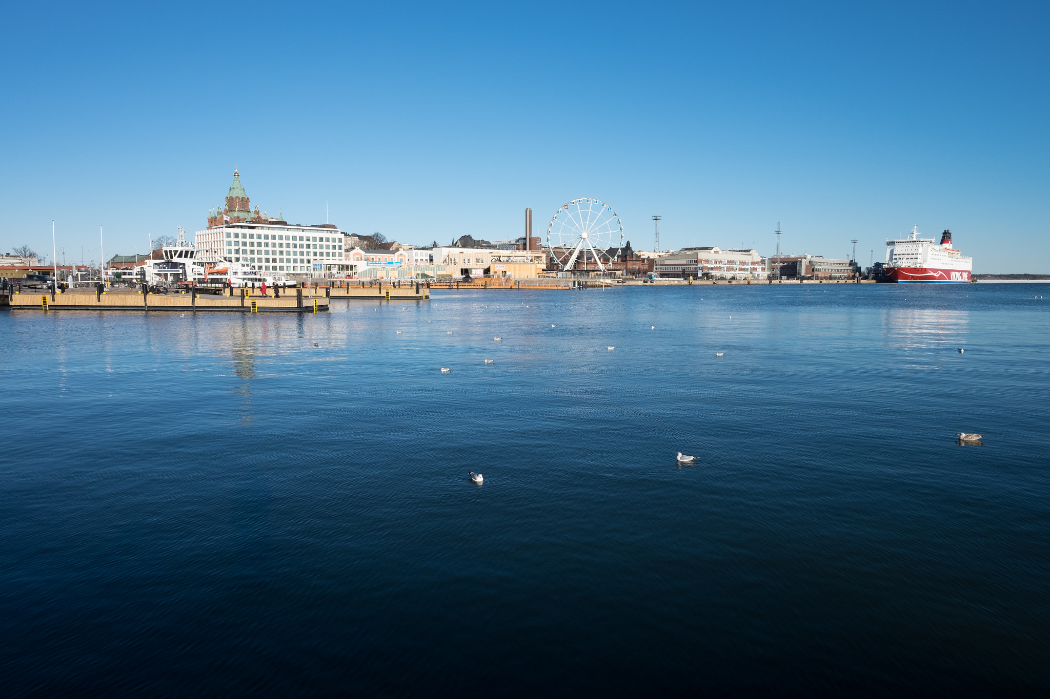 Fujifilm X-T1 sample photo. Helsinki harbour photography