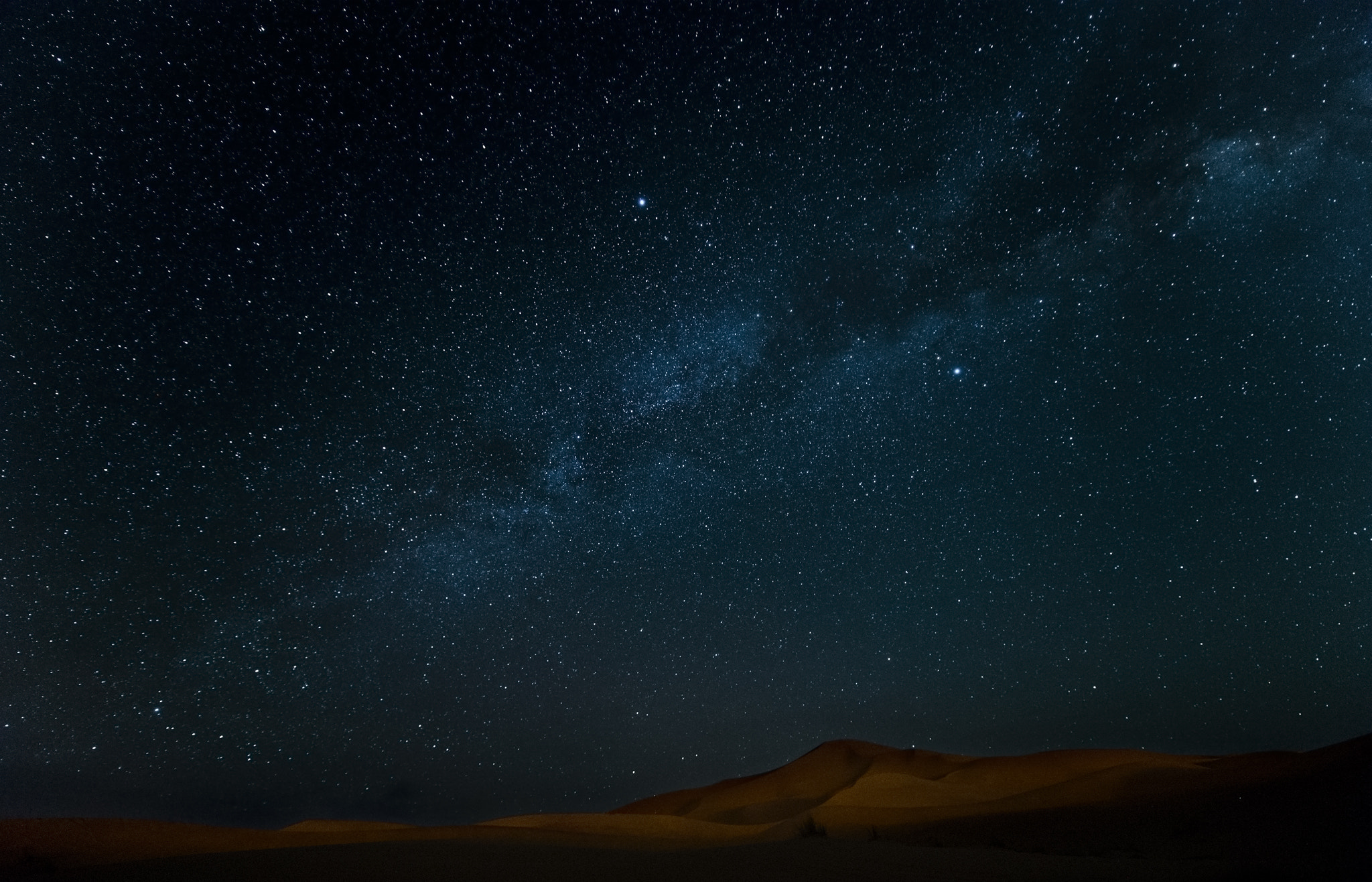 Nikon D4 + Nikon AF-S Nikkor 14-24mm F2.8G ED sample photo. Desert by night photography