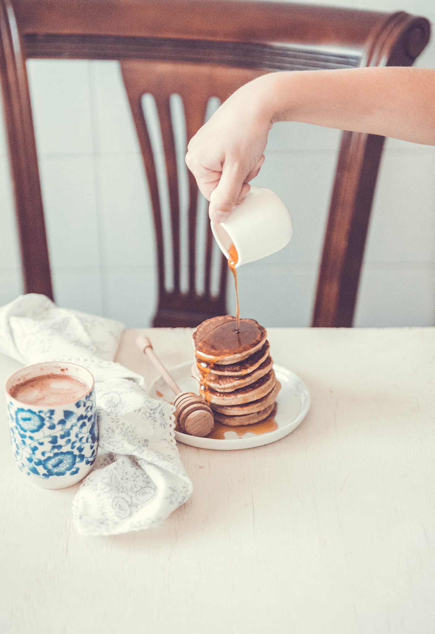 Nikon AF-S Nikkor 24-70mm F2.8G ED sample photo. Banana and oats pancakes photography