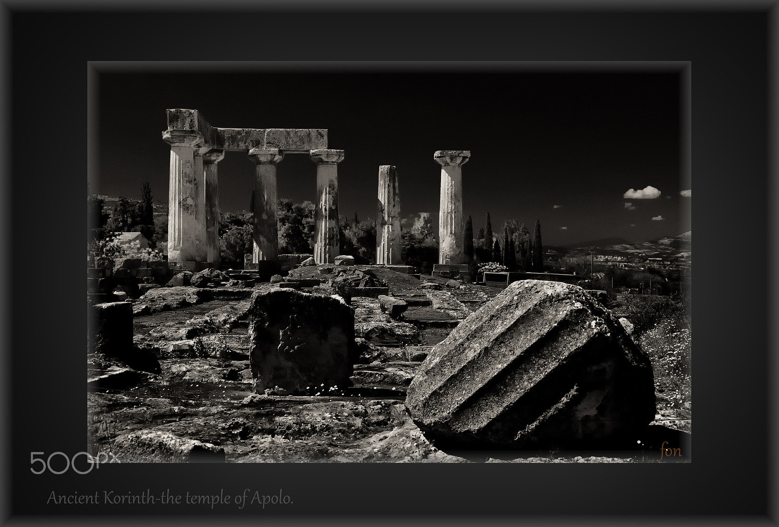 Fujifilm X-E1 sample photo. The temple of apollo-ancient korinth photography