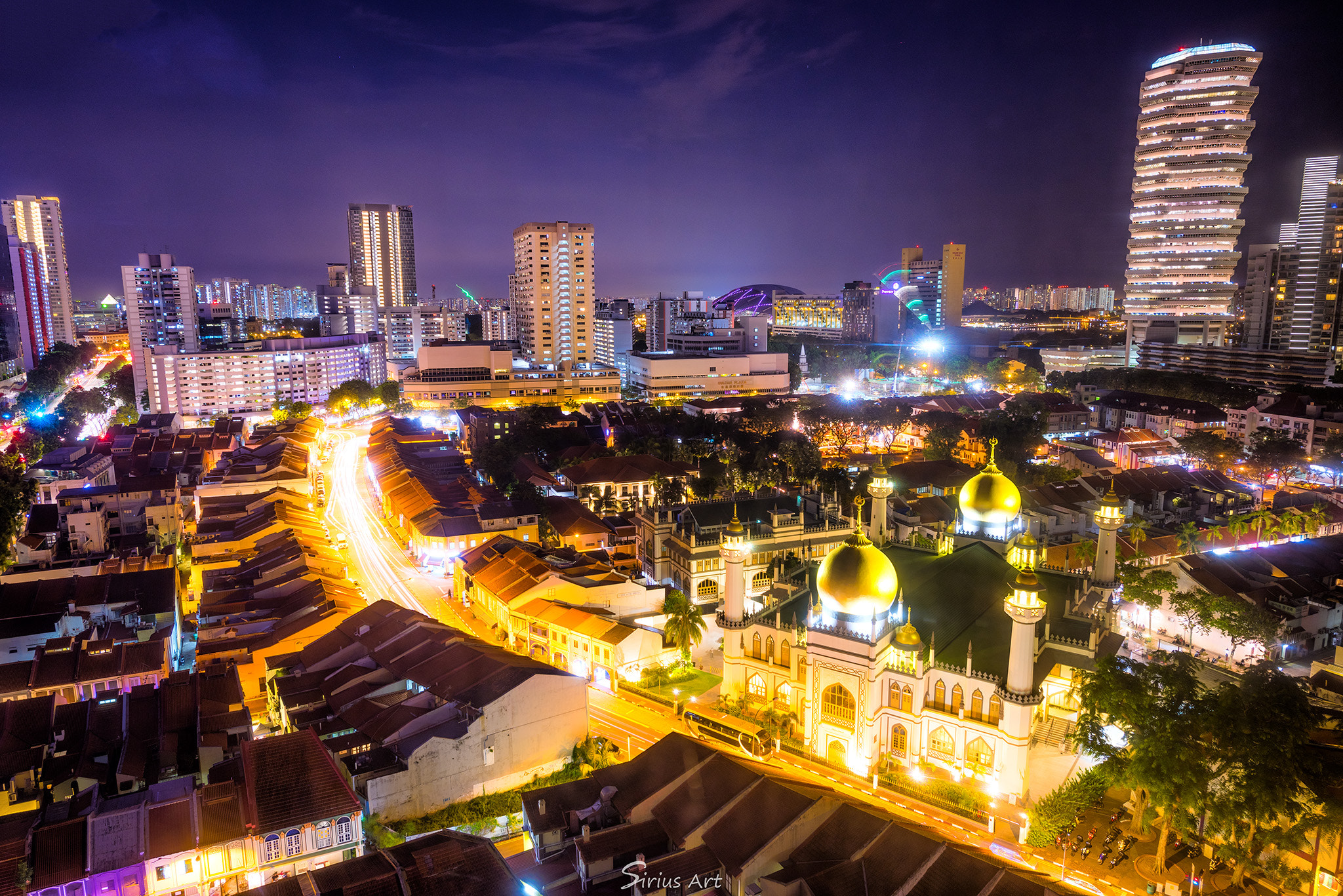Nikon AF-S Nikkor 14-24mm F2.8G ED sample photo. The sultans mosque, masjid sultan - singapore photography