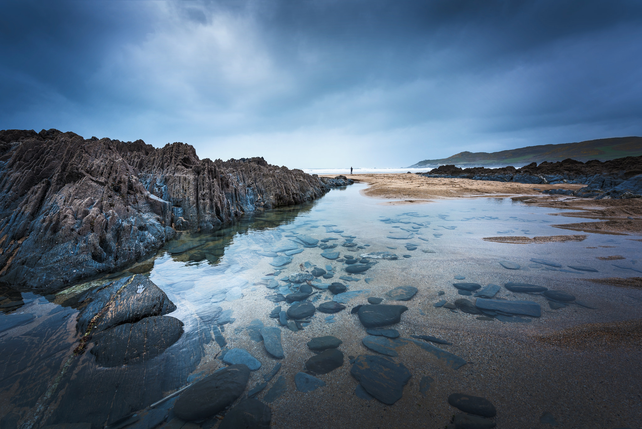 Nikon AF-S Nikkor 14-24mm F2.8G ED sample photo. Woolacombe beach photography