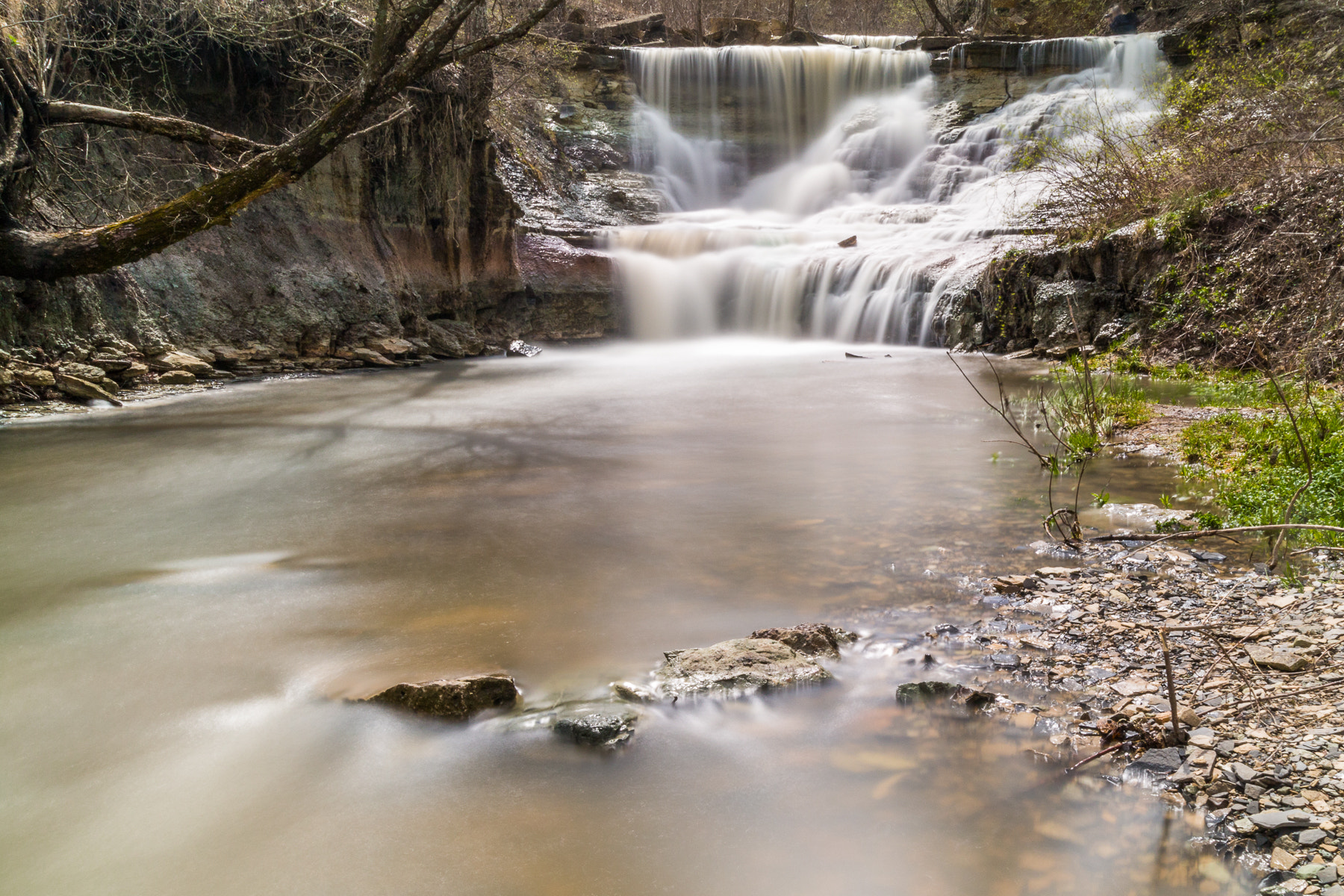 Canon EOS 70D + Sigma 10-20mm F3.5 EX DC HSM sample photo. Cottonwood falls waterfall photography