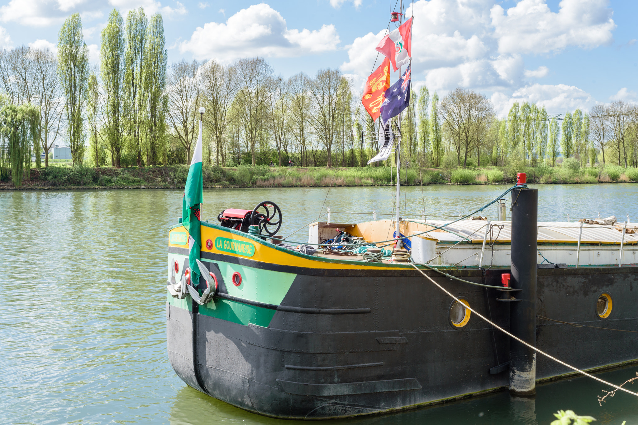 Nikon D750 + Nikon AF Nikkor 50mm F1.8D sample photo. Barge "la gourmandise" photography