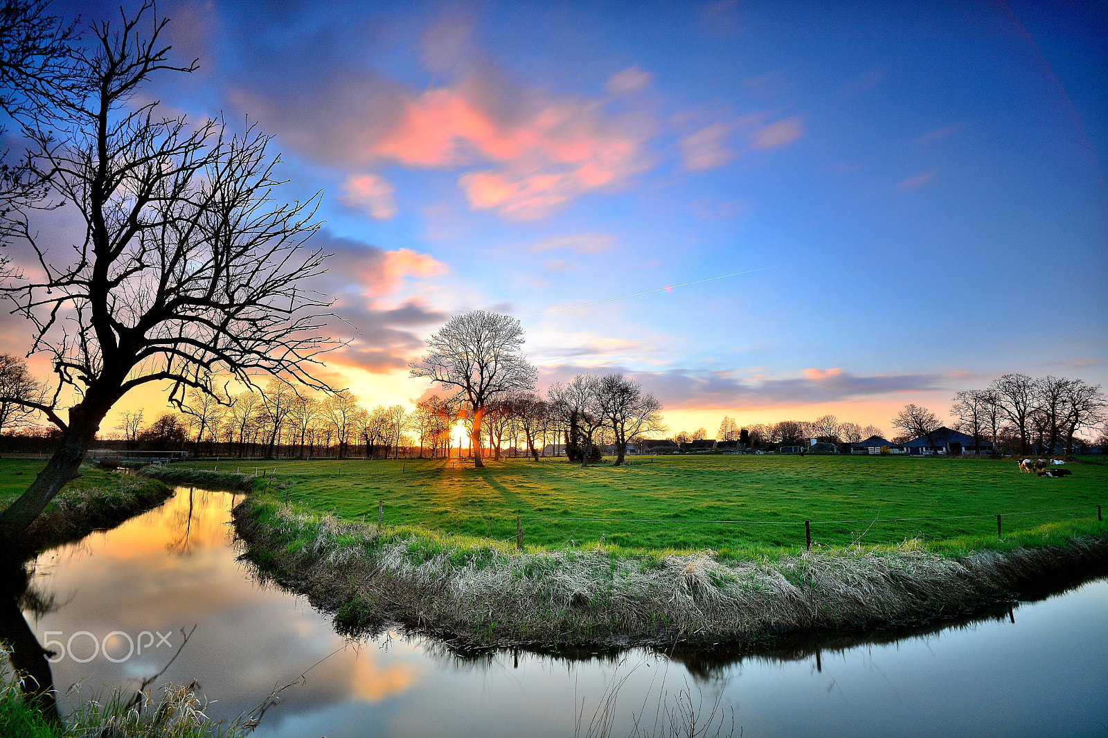 Nikon D7100 + Sigma 10-20mm F4-5.6 EX DC HSM sample photo. Sunset at the lonerdiep.. photography