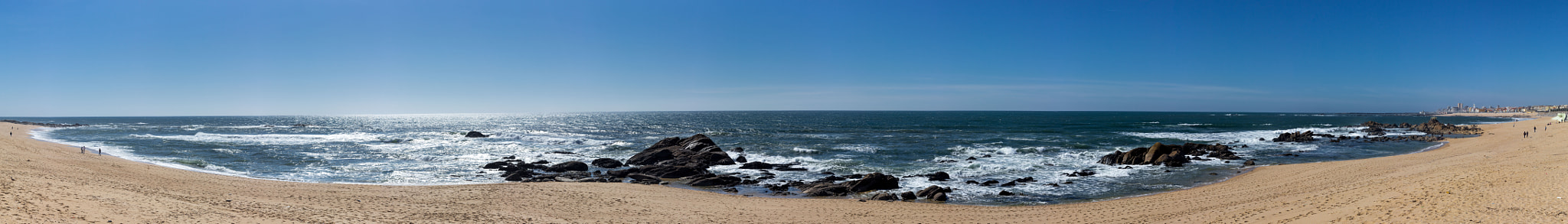 Canon EOS 100D (EOS Rebel SL1 / EOS Kiss X7) + Canon EF 50mm F1.8 STM sample photo. Vila do conde beach - panoramic photography