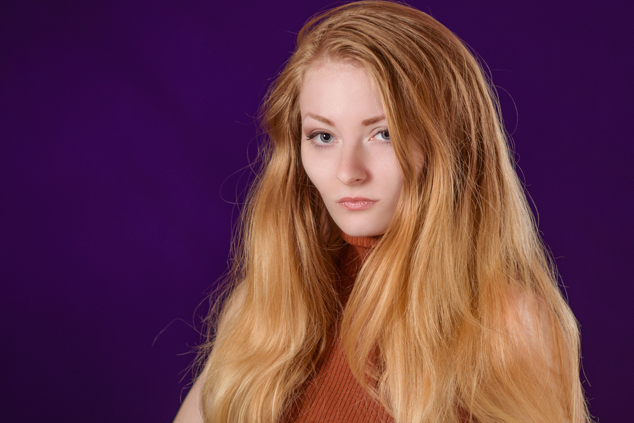 Nikon D750 + Nikon AF-S Nikkor 85mm F1.4G sample photo. Strawberry blond photography