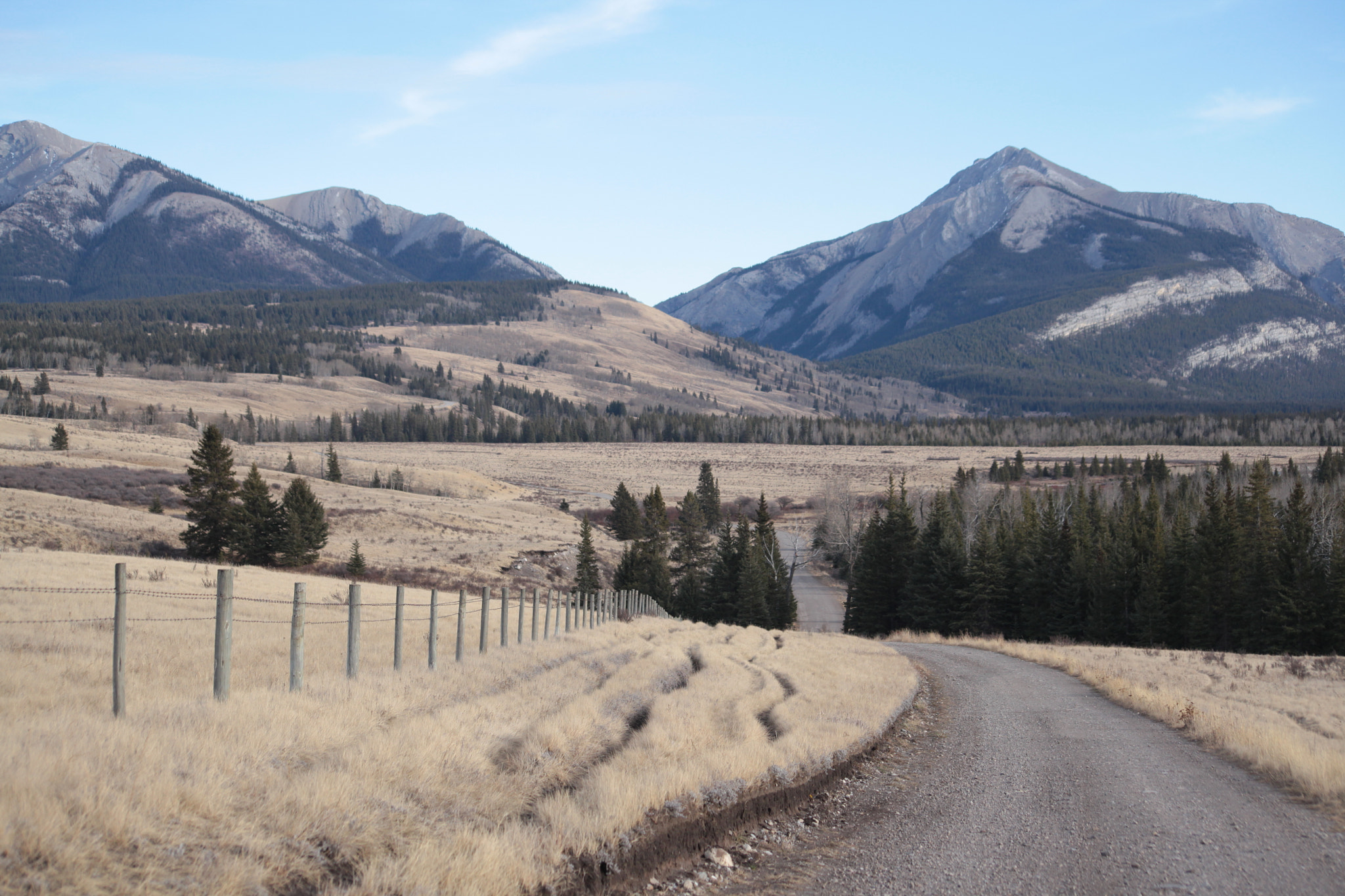 Sigma 70-300mm F4-5.6 APO DG Macro sample photo. The road from ya ha tinda photography