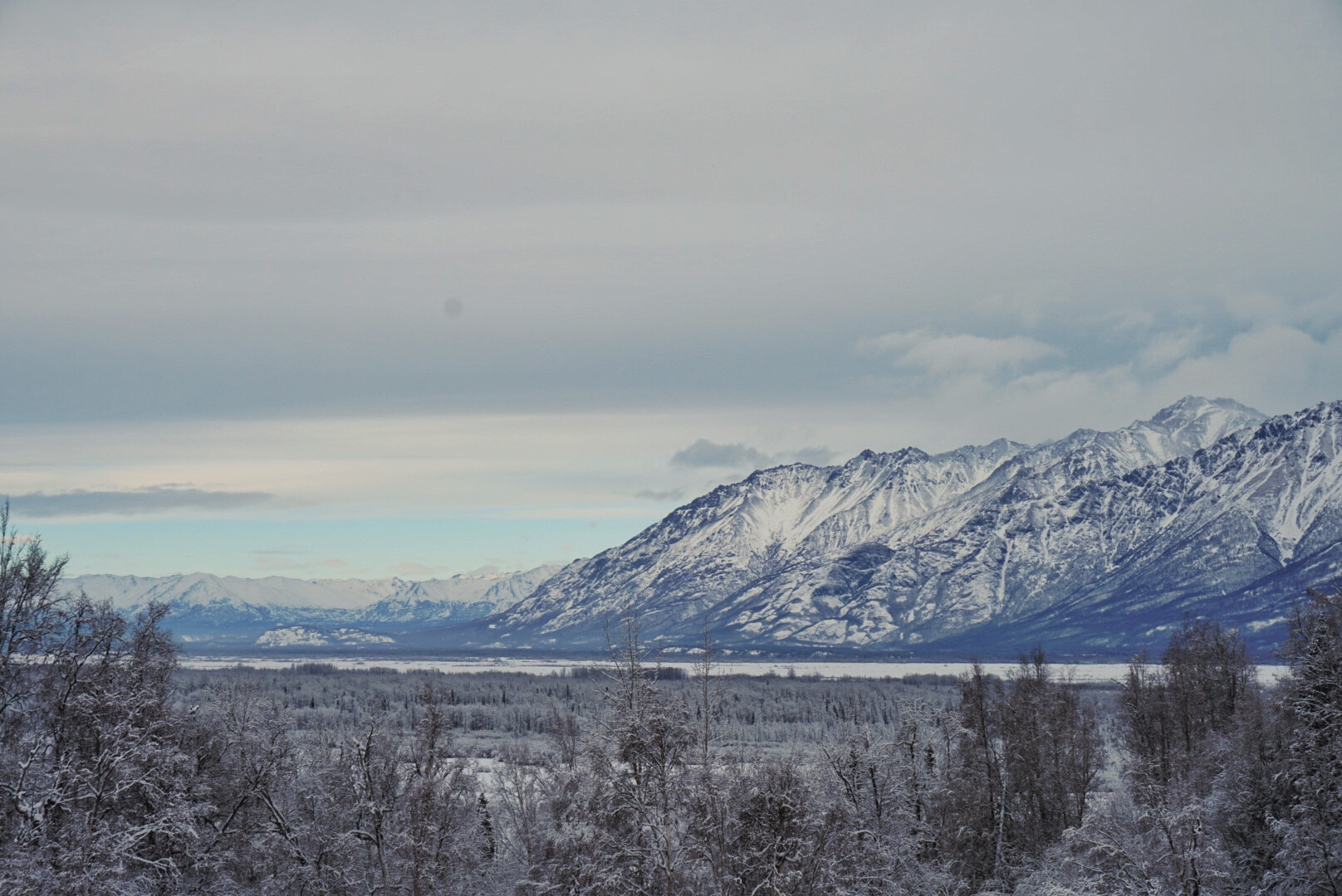 Sony a6300 + Sony E 18-50mm F4-5.6 sample photo. Breathtaking view out in butte alaska. photography