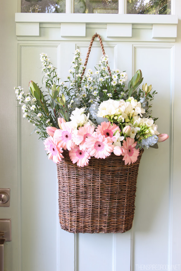Canon EOS 70D + Tamron AF 28-75mm F2.8 XR Di LD Aspherical (IF) sample photo. Flowers in a door basket photography
