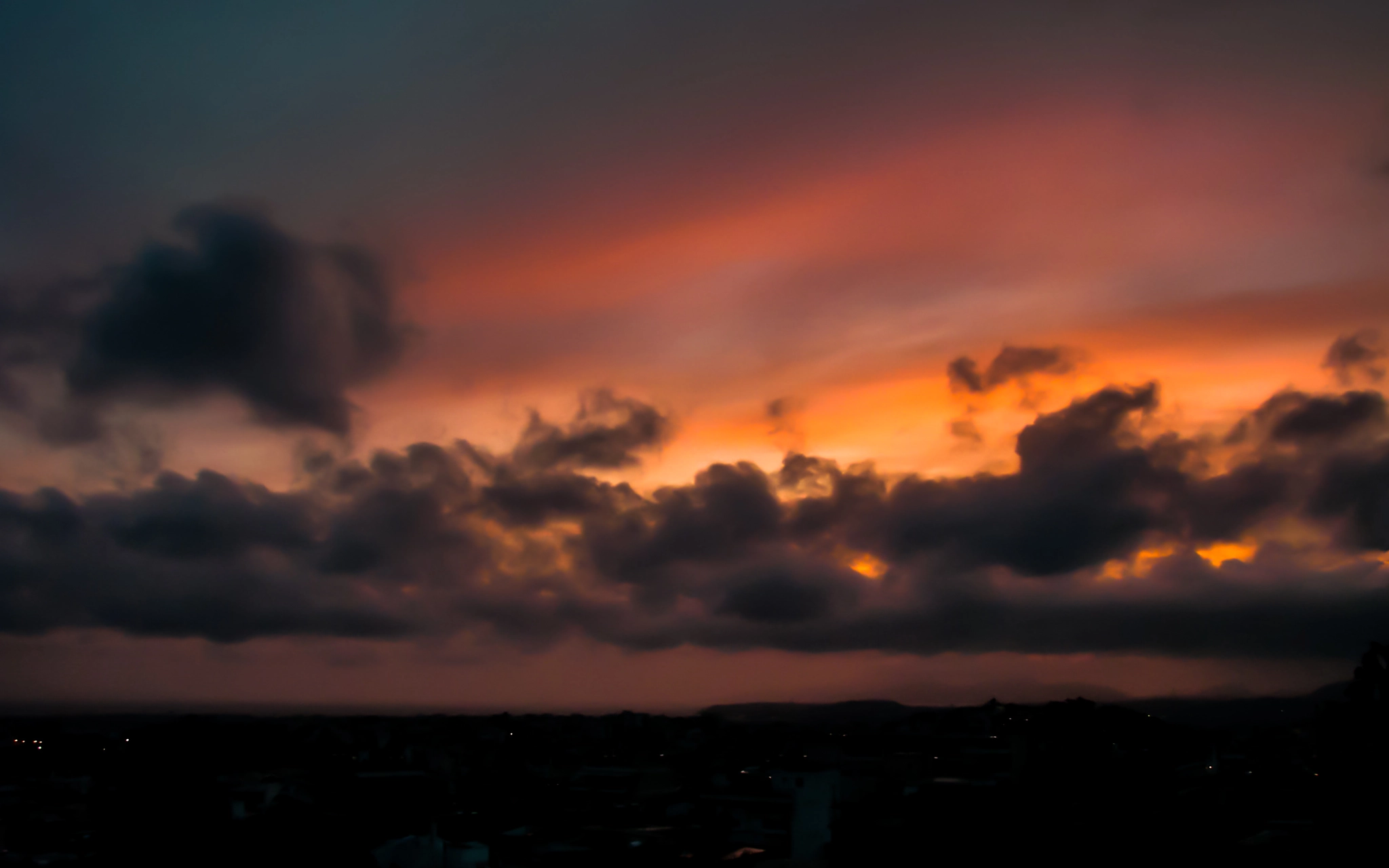 Sony DSC-H5 sample photo. Last moment of a great sunset photography