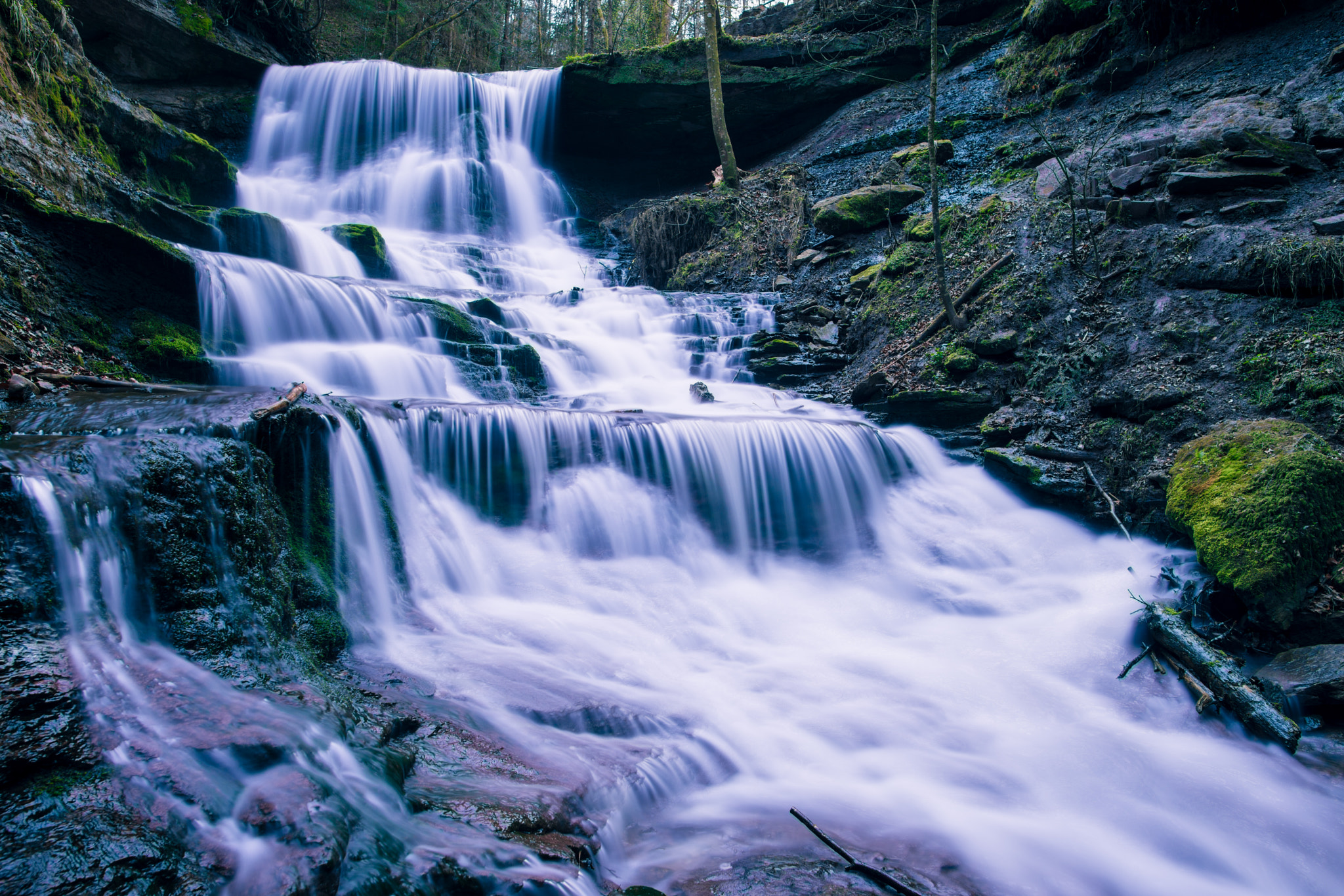 Nikon D800 + Nikon AF-S Nikkor 20mm F1.8G ED sample photo. Hinterer hörschbachwasserfall photography