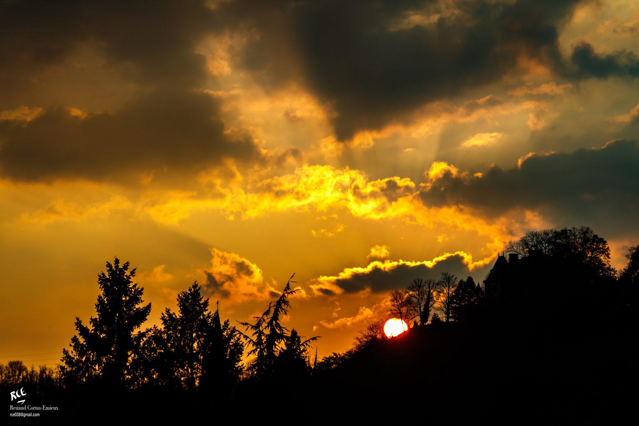 Canon EOS 760D (EOS Rebel T6s / EOS 8000D) sample photo. Sunset in vinay (france) photography