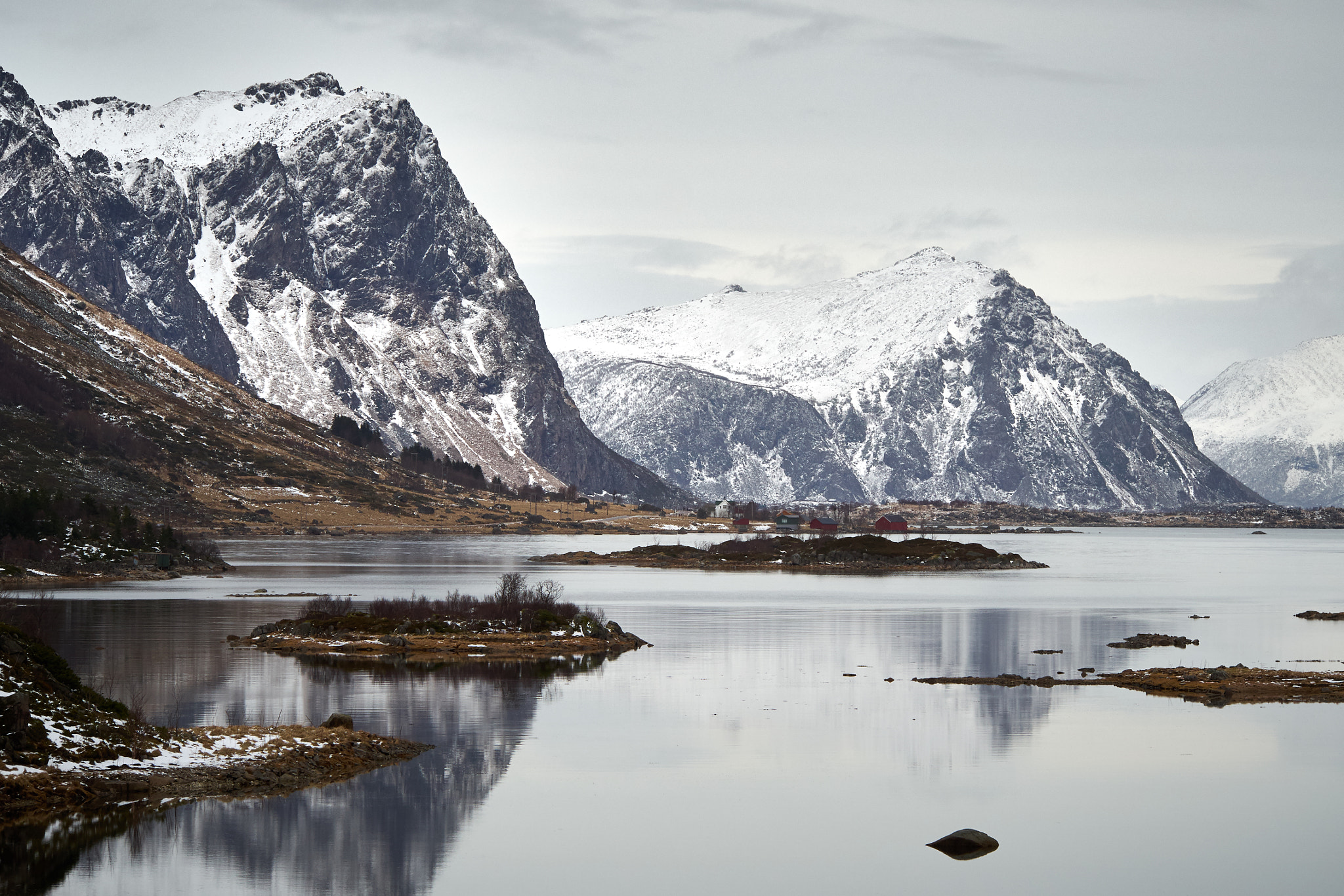 Olympus OM-D E-M10 sample photo. When mountains meet lake photography
