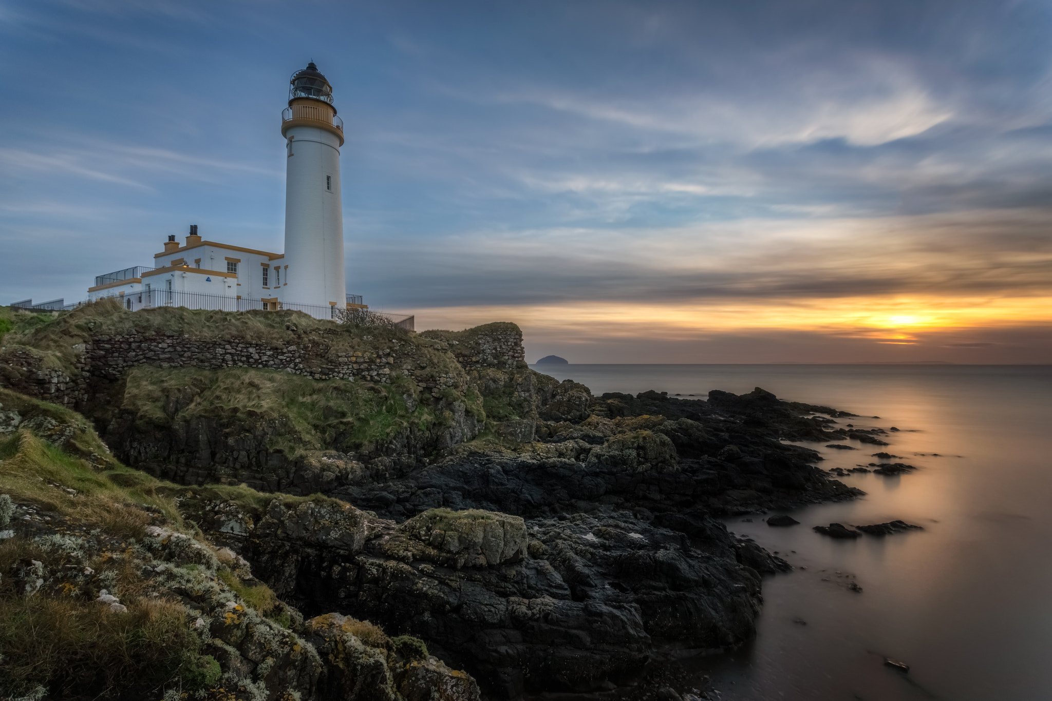Sony a7R + Canon EF 17-40mm F4L USM sample photo. Turnberry lighthouse photography