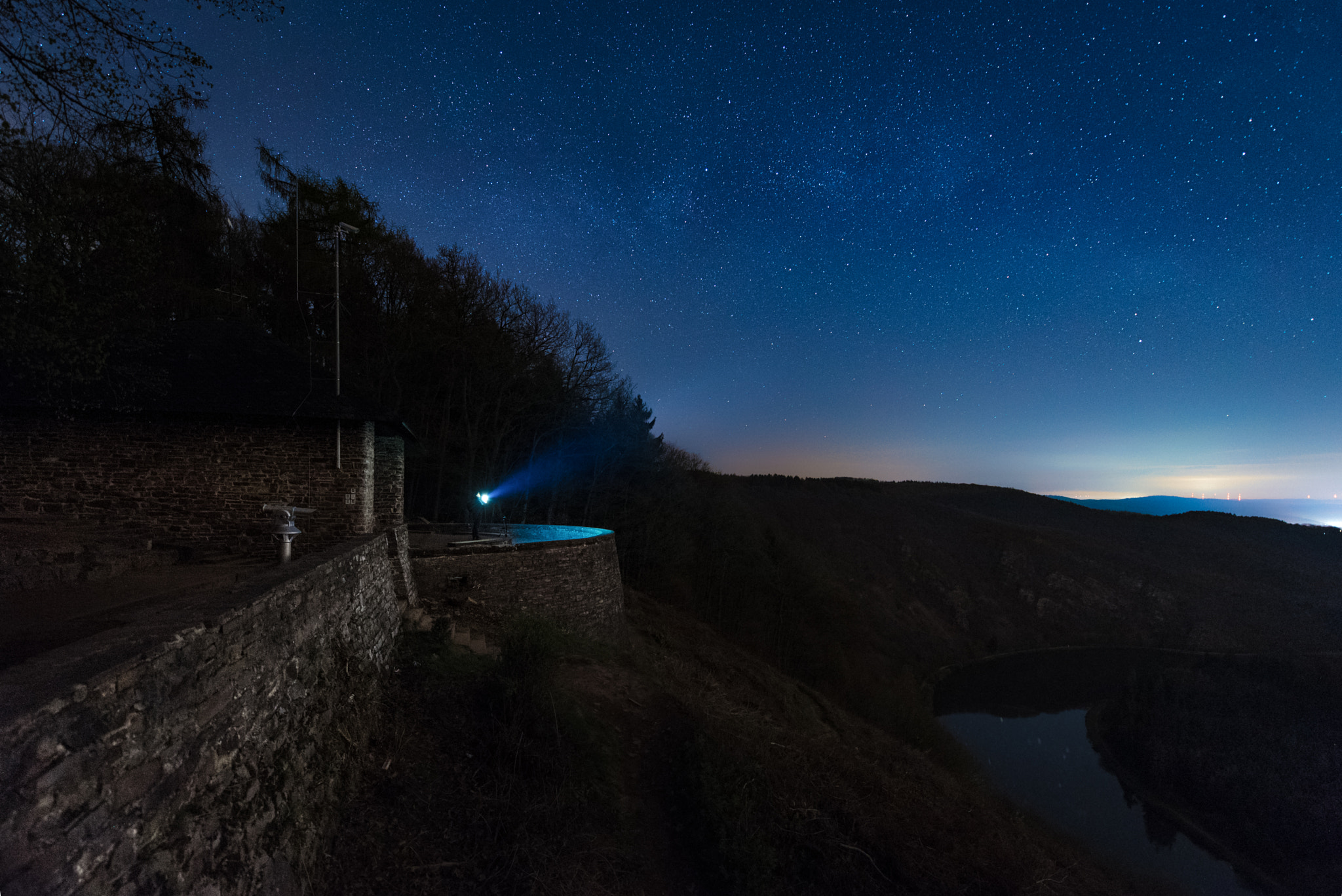 Nikon AF-S Nikkor 14-24mm F2.8G ED sample photo. Milky way saarschleife photography