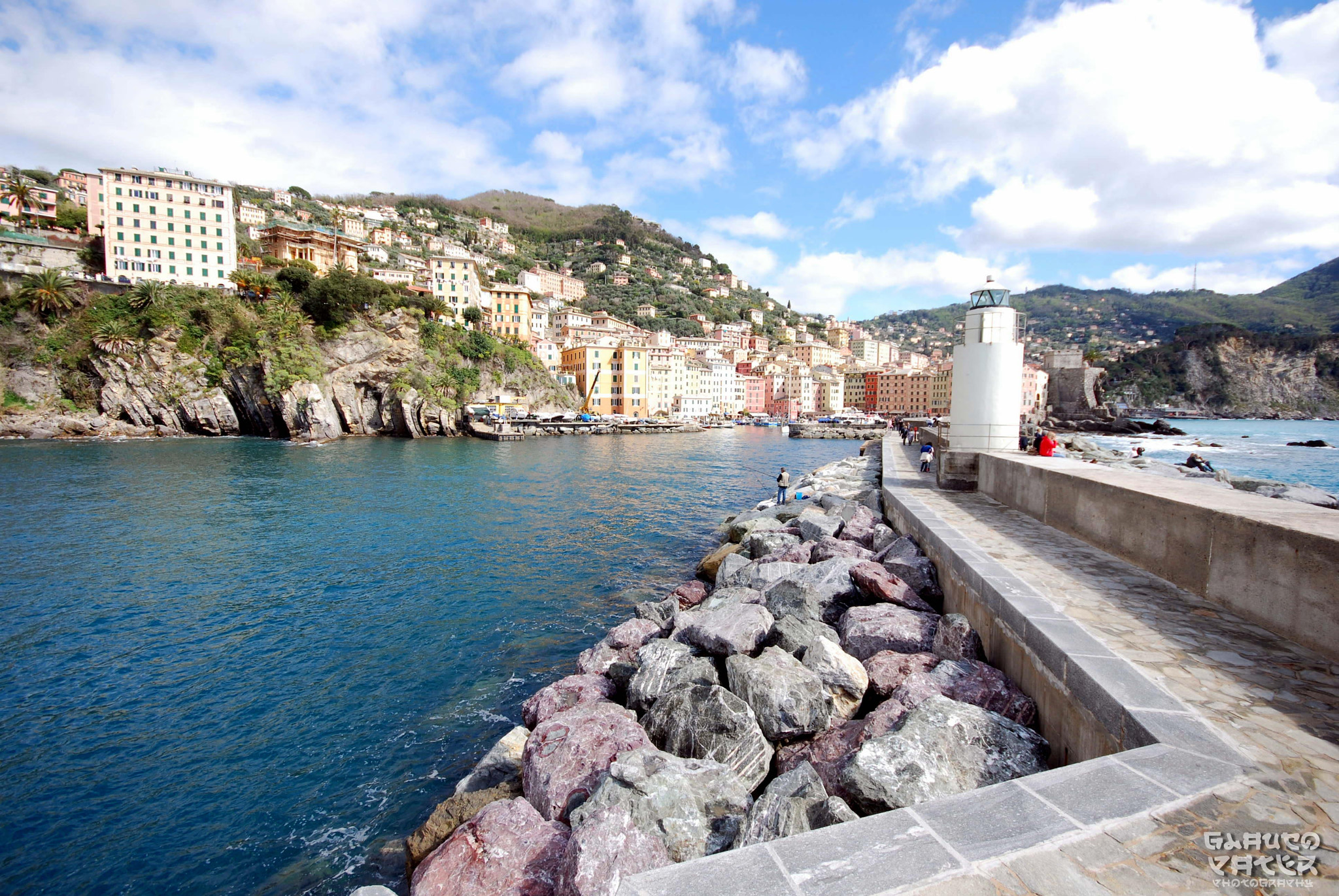 Nikon D60 sample photo. Camogli after the storm, the lighthouse photography