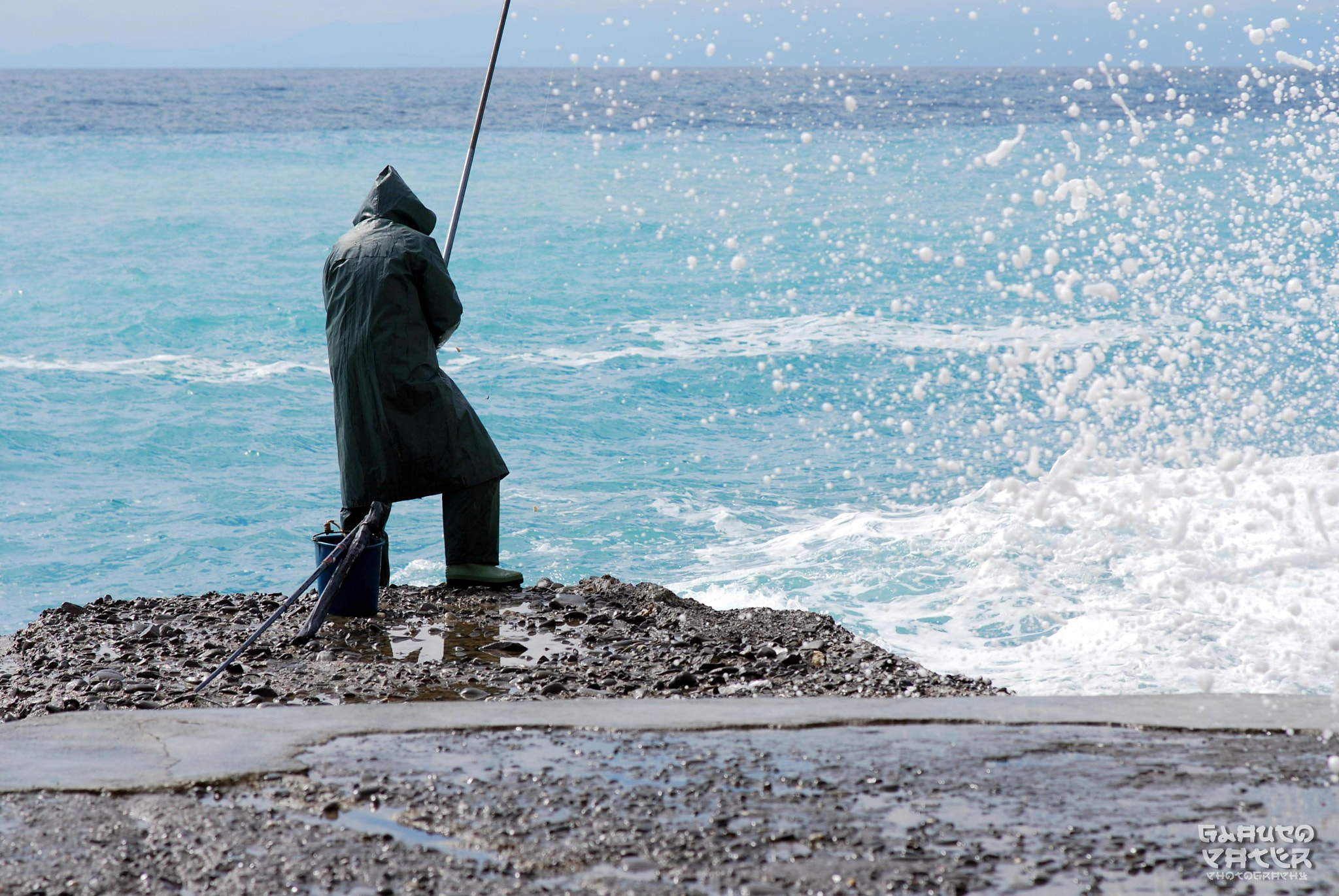 Nikon D60 sample photo. Camogli after the storm, the fisherman photography