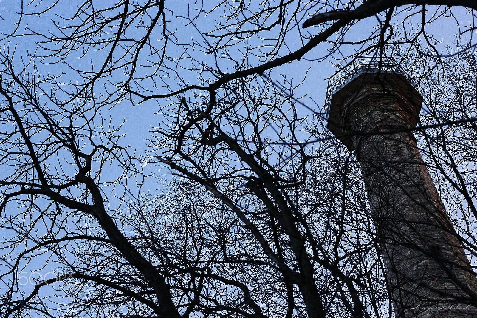 Canon EOS 700D (EOS Rebel T5i / EOS Kiss X7i) sample photo. Tower moon photography