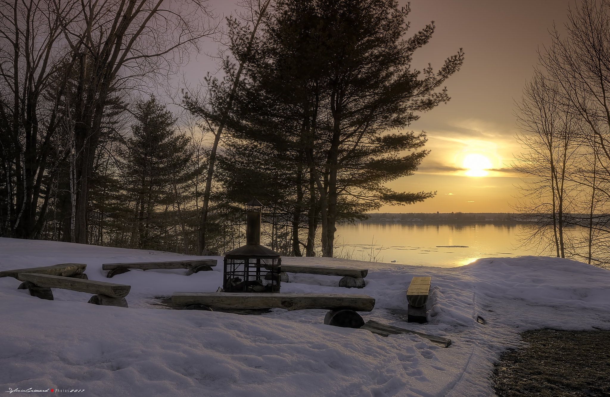 Canon EF 24-70mm F2.8L II USM sample photo. Sunset fire photography