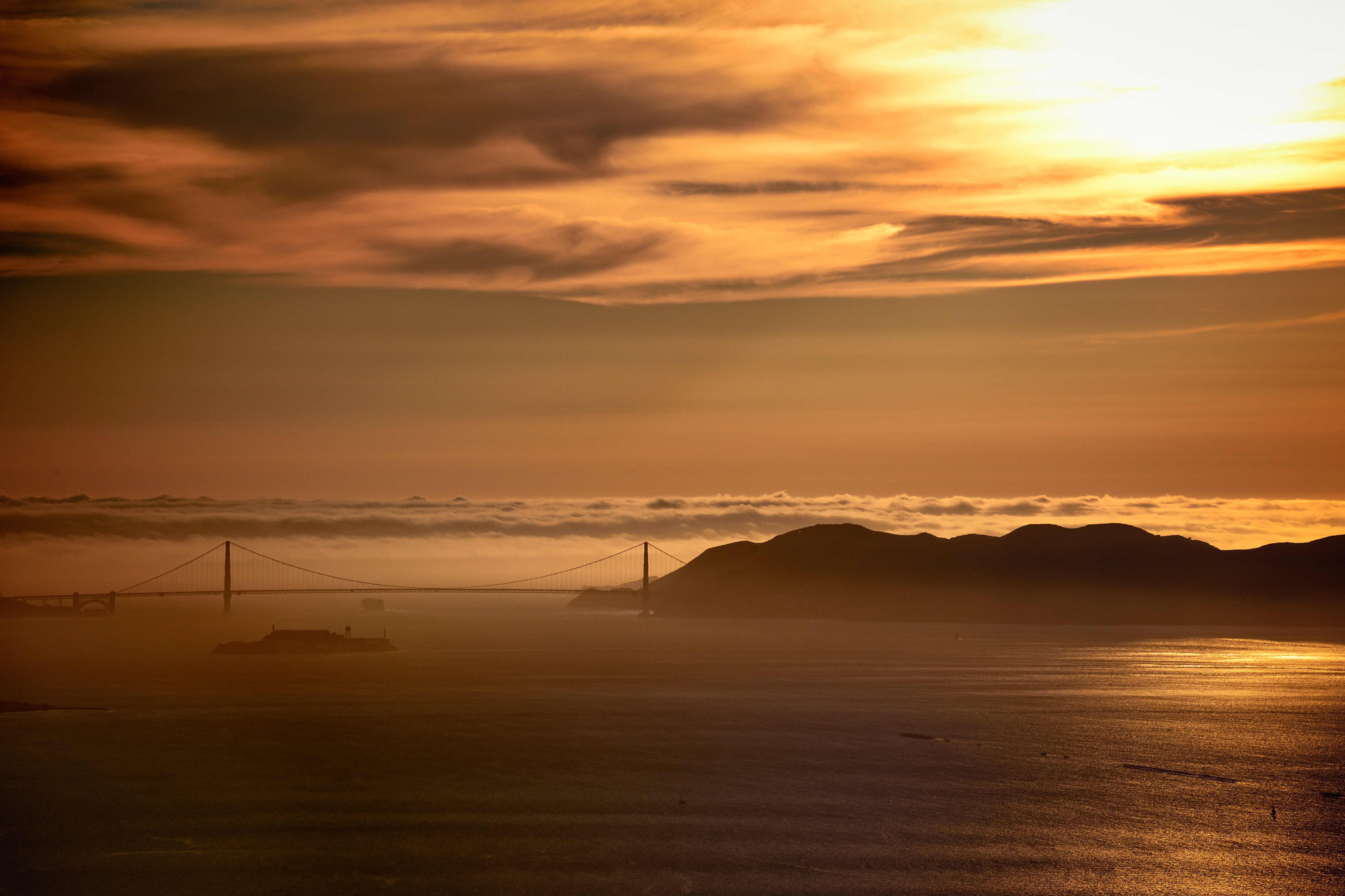 Nikon AF-S Nikkor 70-200mm F2.8G ED VR II sample photo. Golden gate photography
