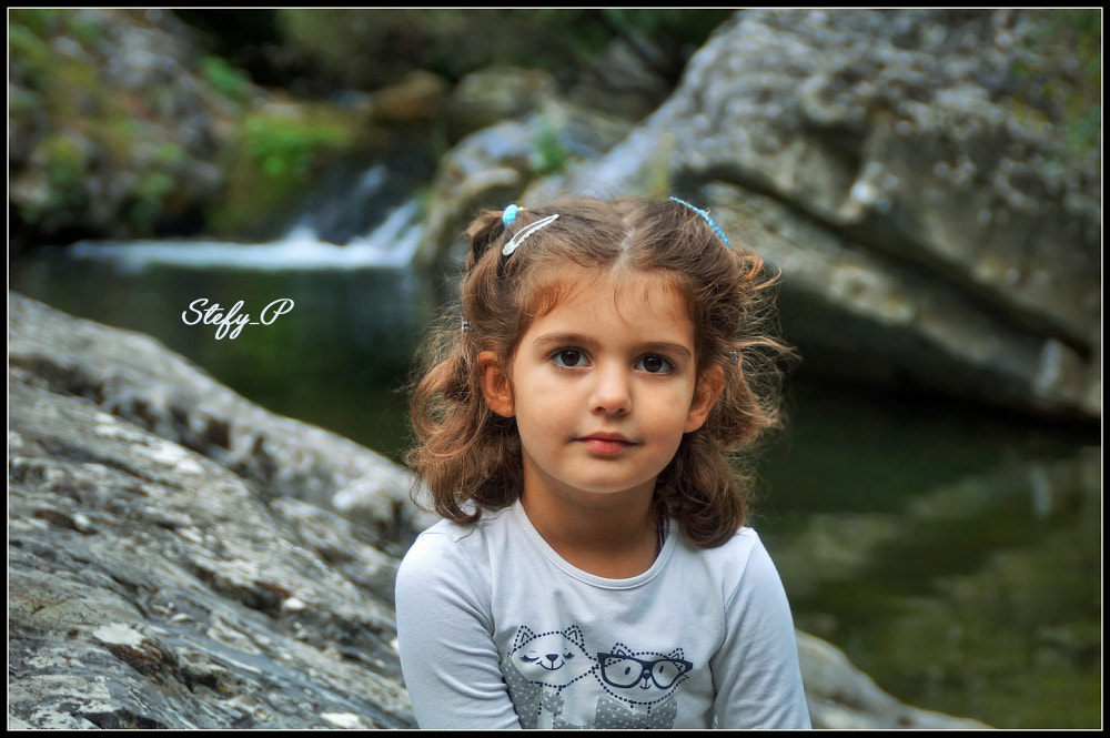 Sony SLT-A58 sample photo. The girl of the watefall photography