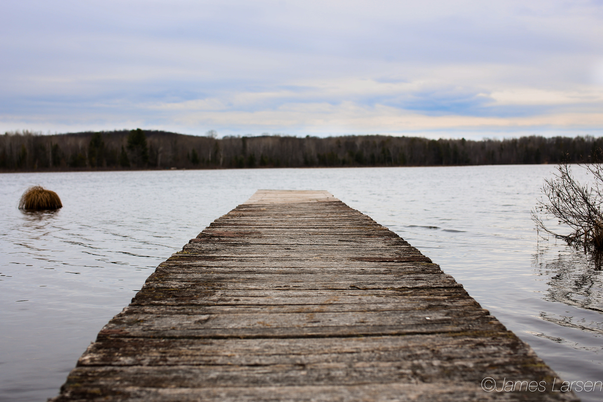 Canon EOS 6D + Tamron SP 45mm F1.8 Di VC USD sample photo. Dock going into lake photography