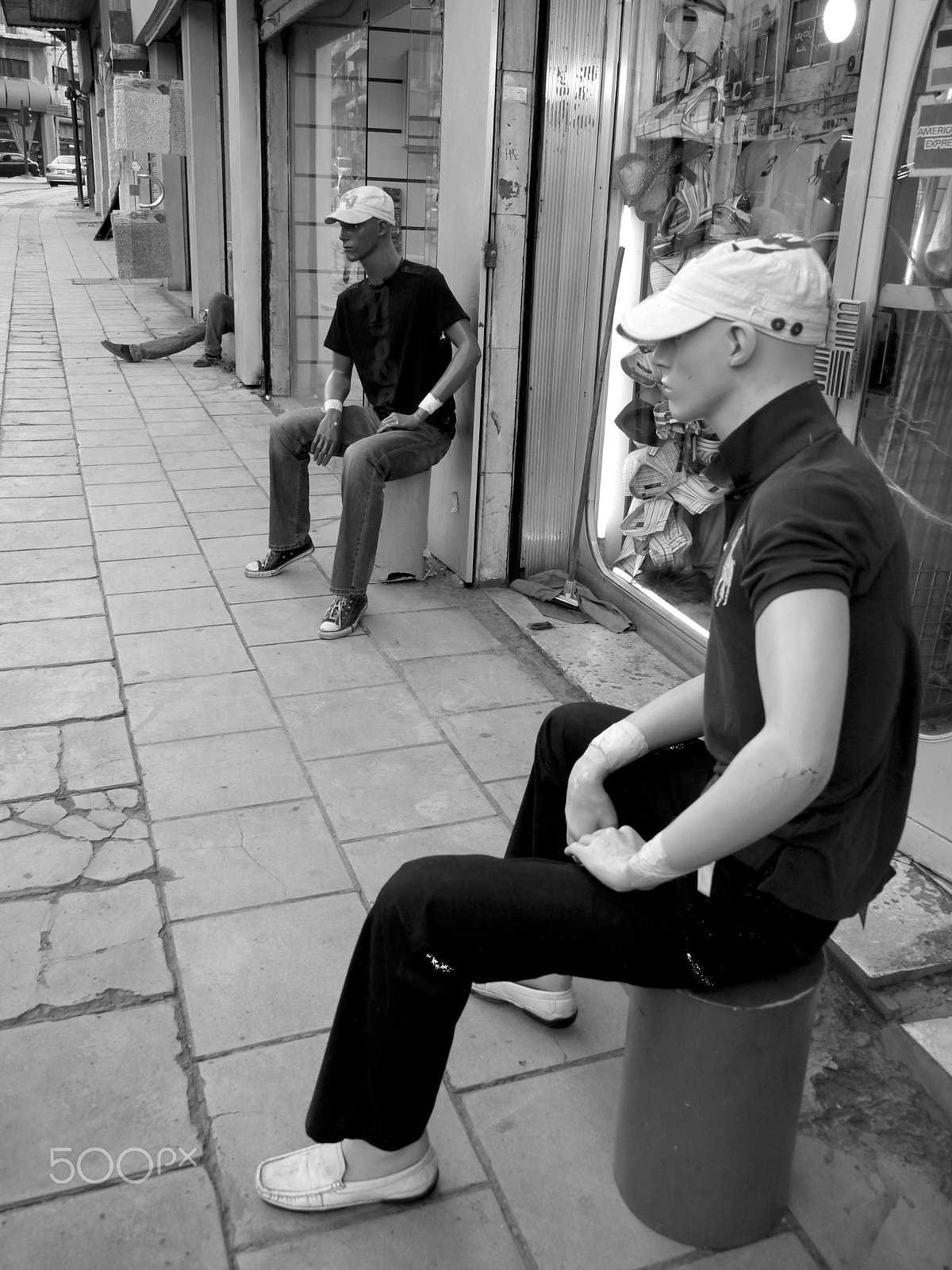 Panasonic Lumix DMC-G1 sample photo. Mannequins and man photography