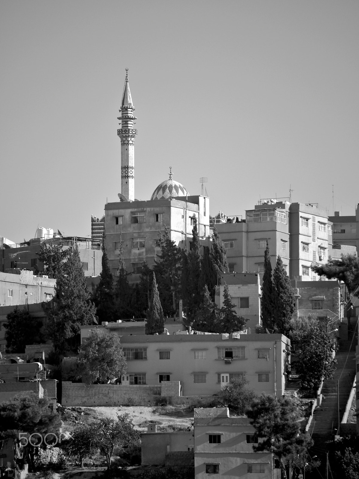 Panasonic Lumix G Vario 45-200mm F4-5.6 OIS sample photo. Abu darwish mosque, amman photography