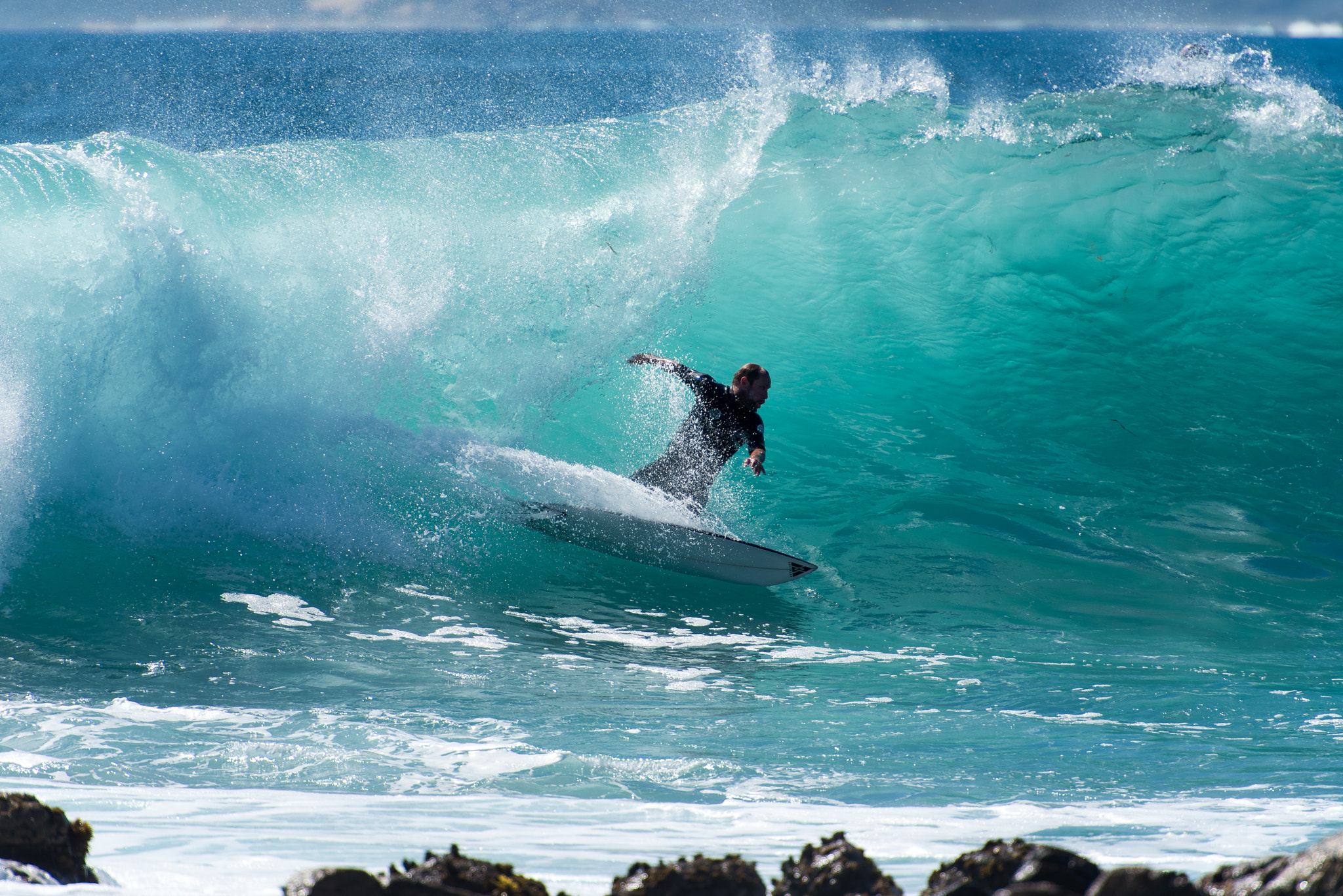 Nikon D810 sample photo. Surfer in gracetown, western australia photography