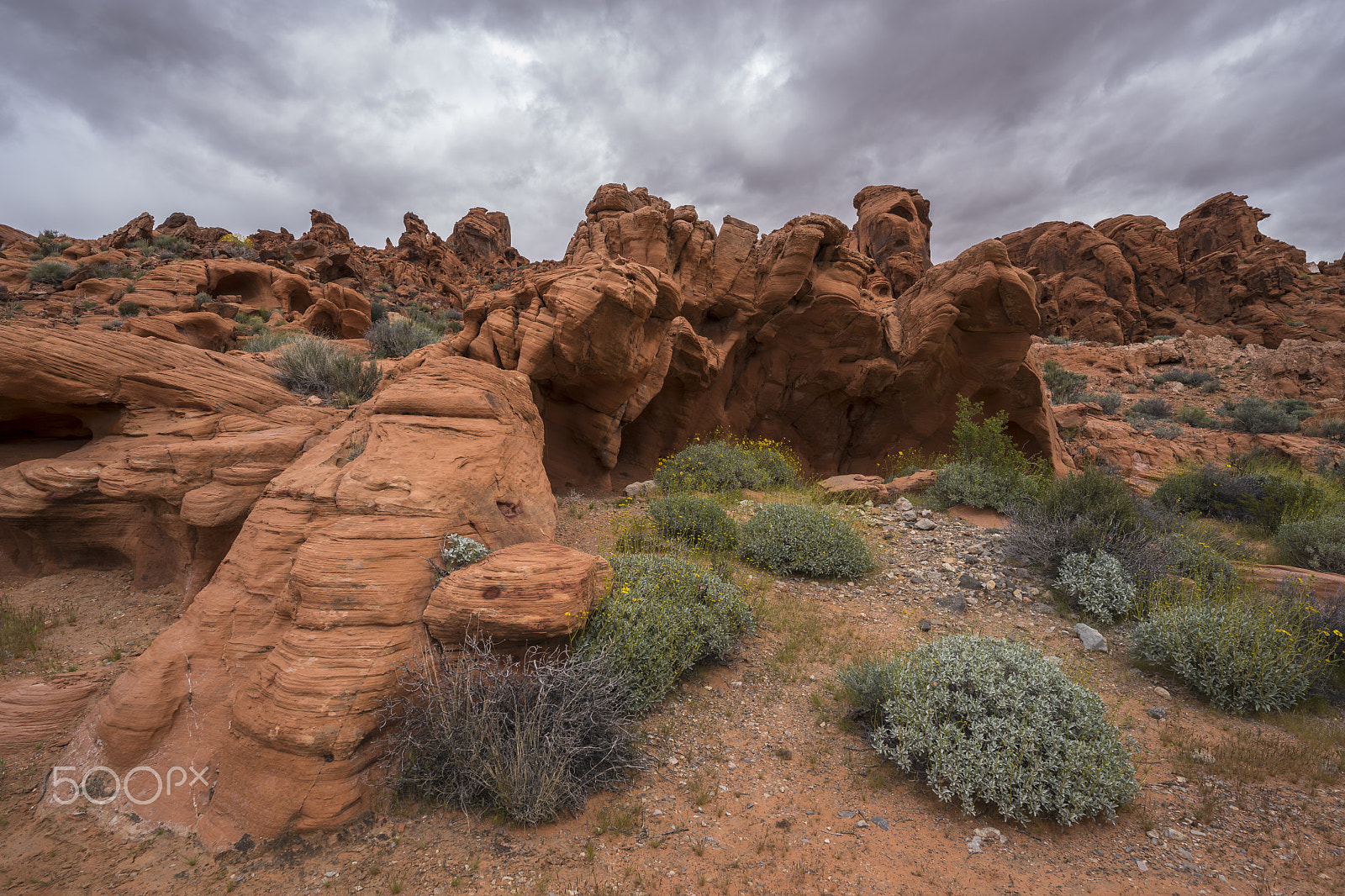 Sony a7 sample photo. Red rocks and gray skies photography