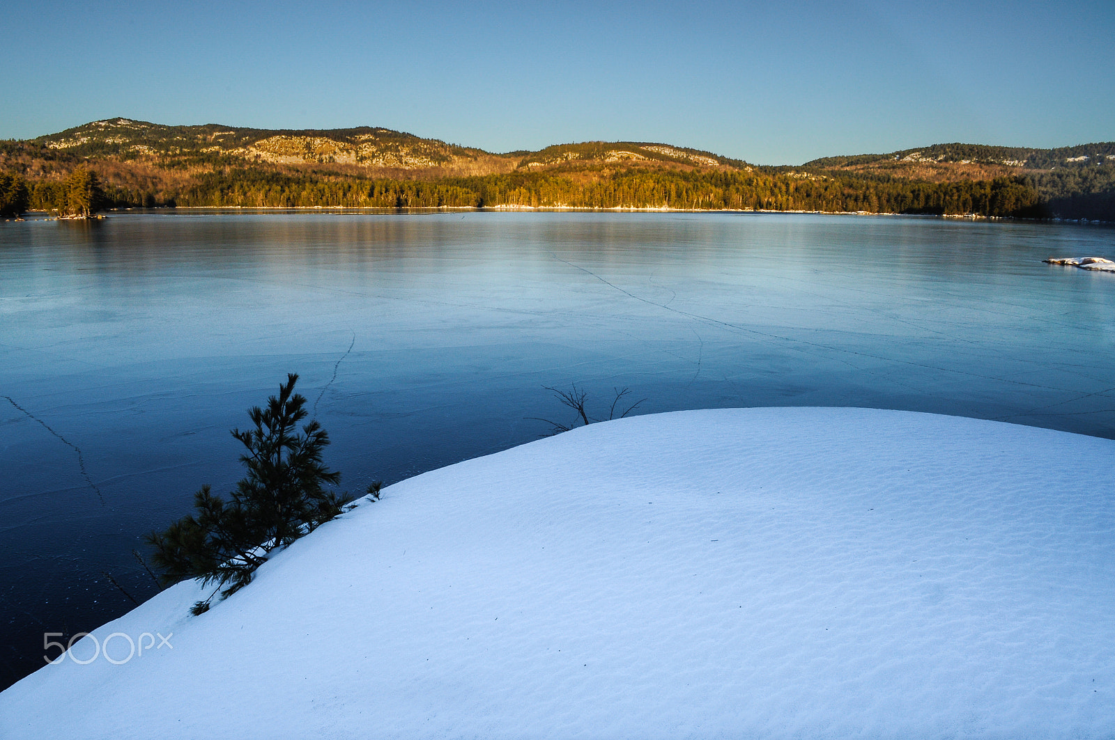 Nikon D90 sample photo. Pharoah lake sunset photography