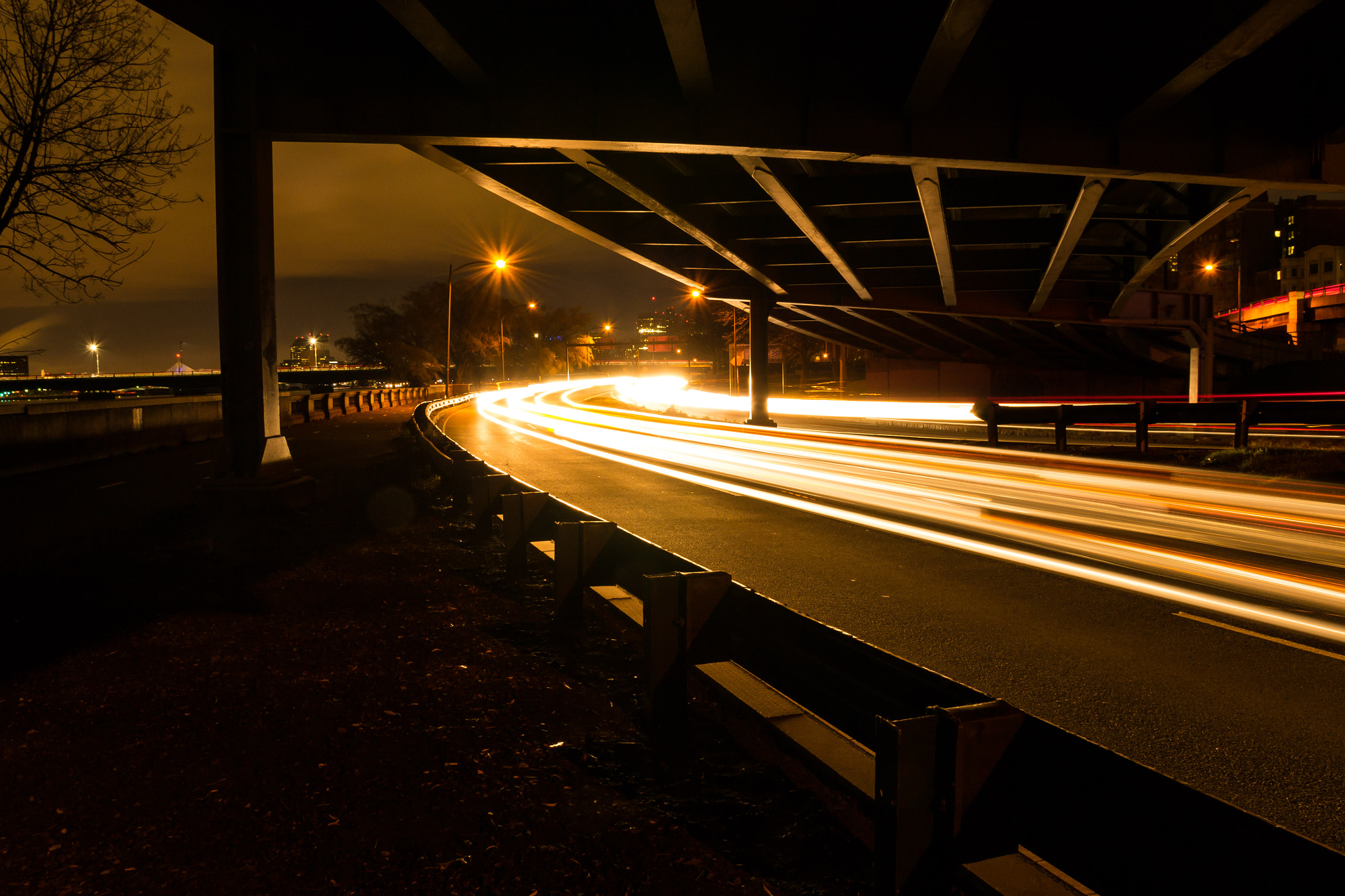 Nikon D3100 sample photo. Light trails photography