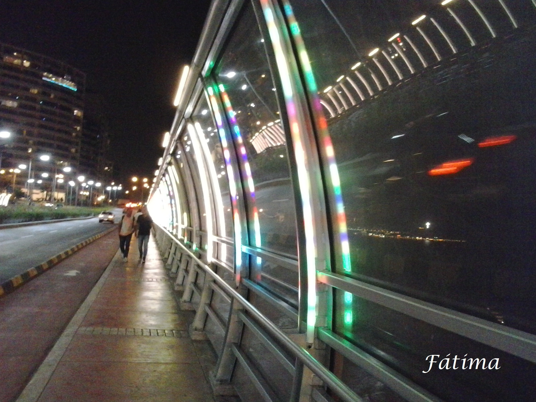 Samsung Galaxy Music Duos sample photo. El puente villena con luces de colores. photography