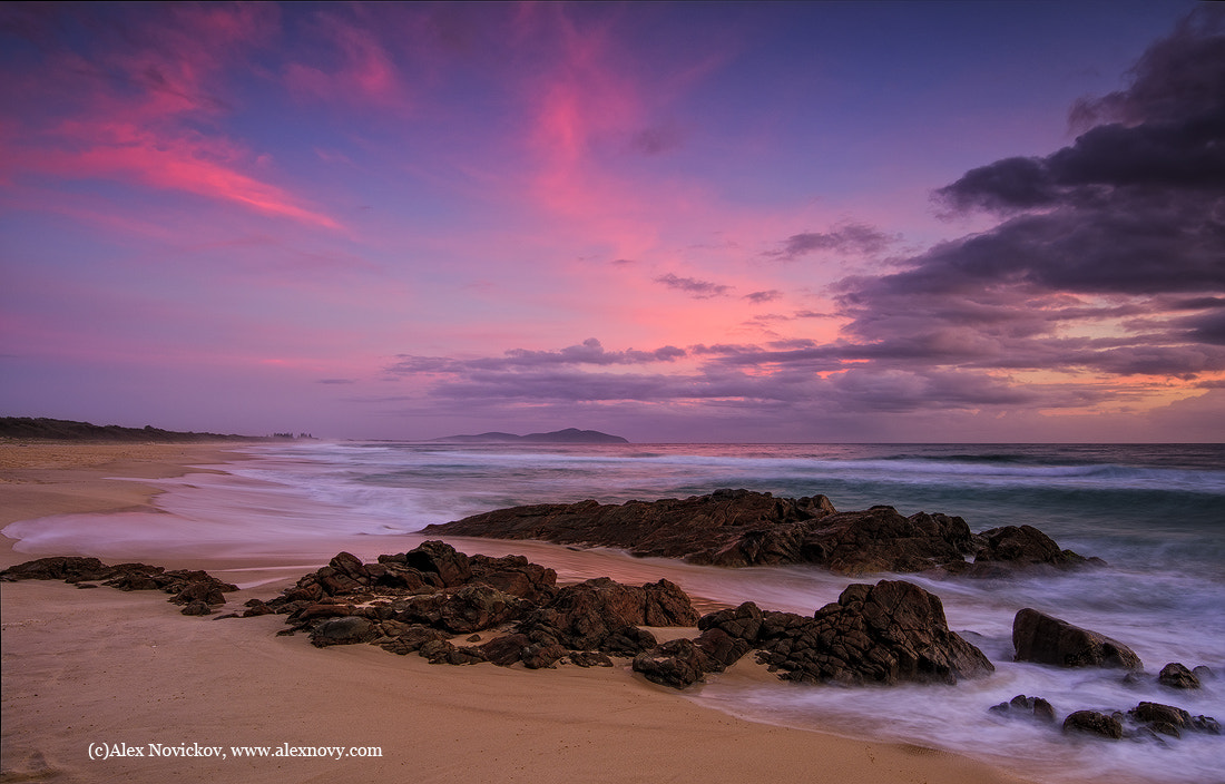 Nikon AF-S Nikkor 16-35mm F4G ED VR sample photo. Booti booti sunrise photography