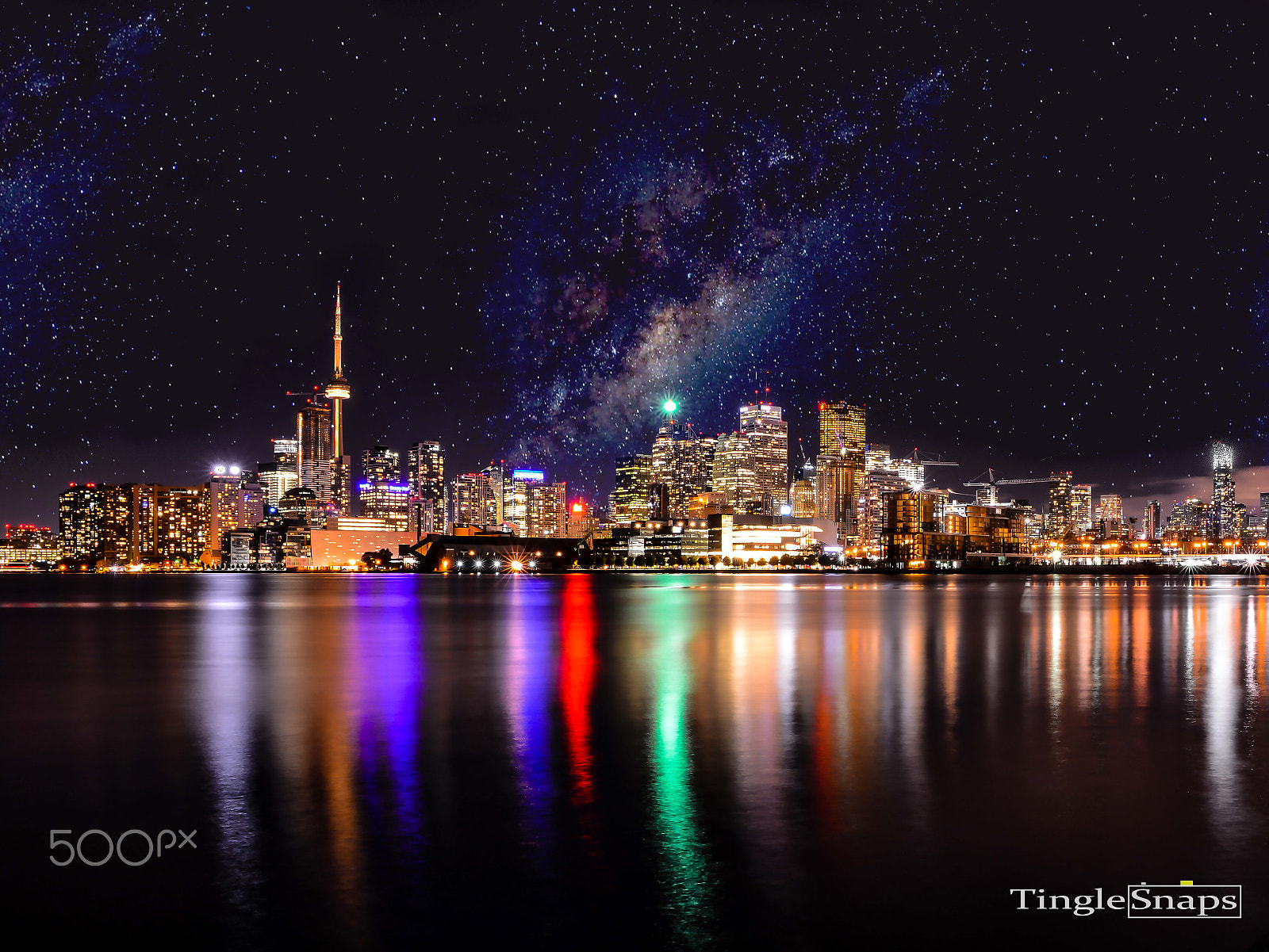 Sigma 24-70mm F2.8 EX DG HSM sample photo. Toronto skyline reflections photography