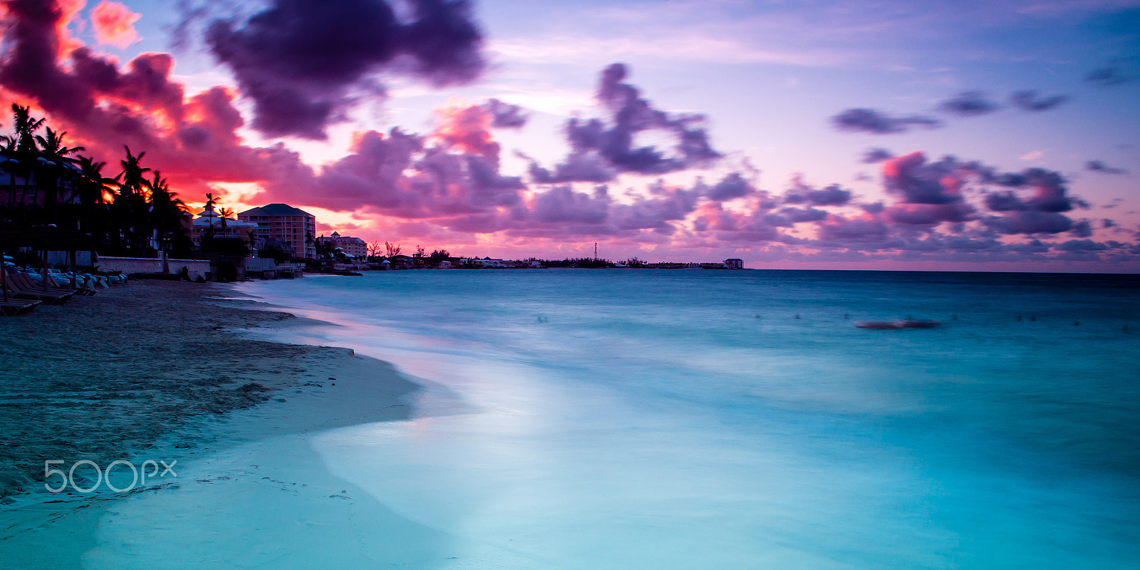 Sigma 24-70mm F2.8 EX DG HSM sample photo. Nassau beach at sunset photography