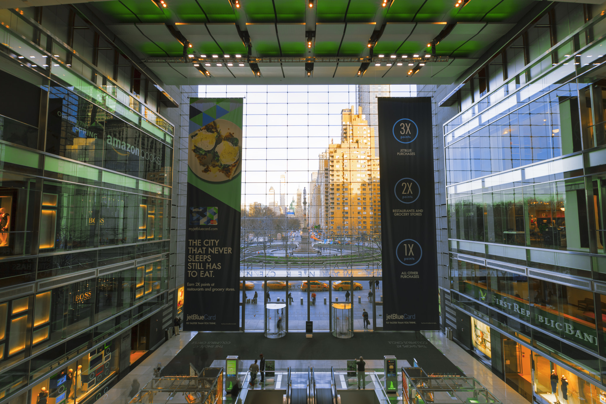 Canon EF 16-35mm F2.8L II USM sample photo. Columbus circle viewed from time warner center. photography