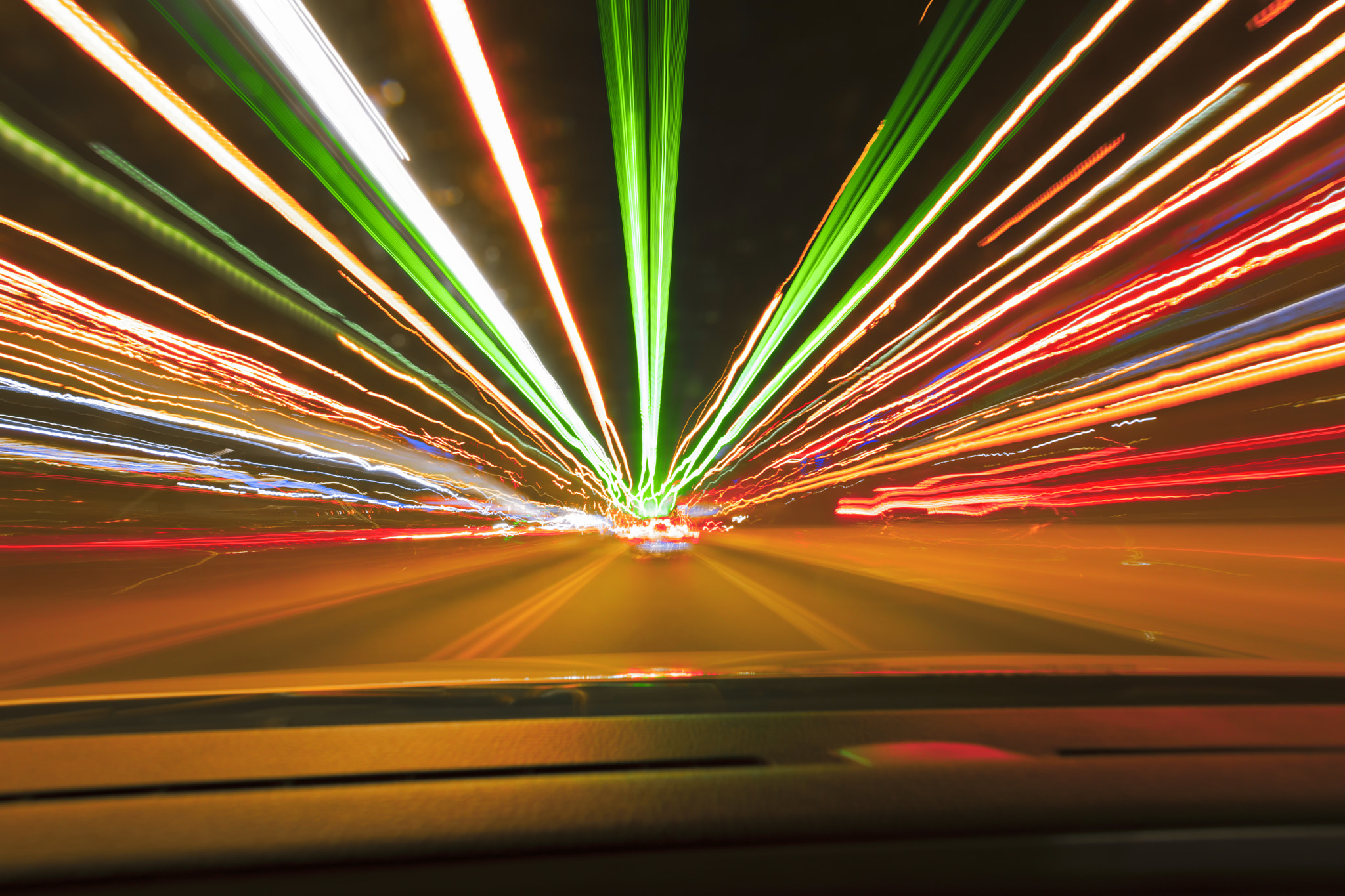 Canon EF 16-35mm F2.8L II USM sample photo. Speed car lights trails. photography